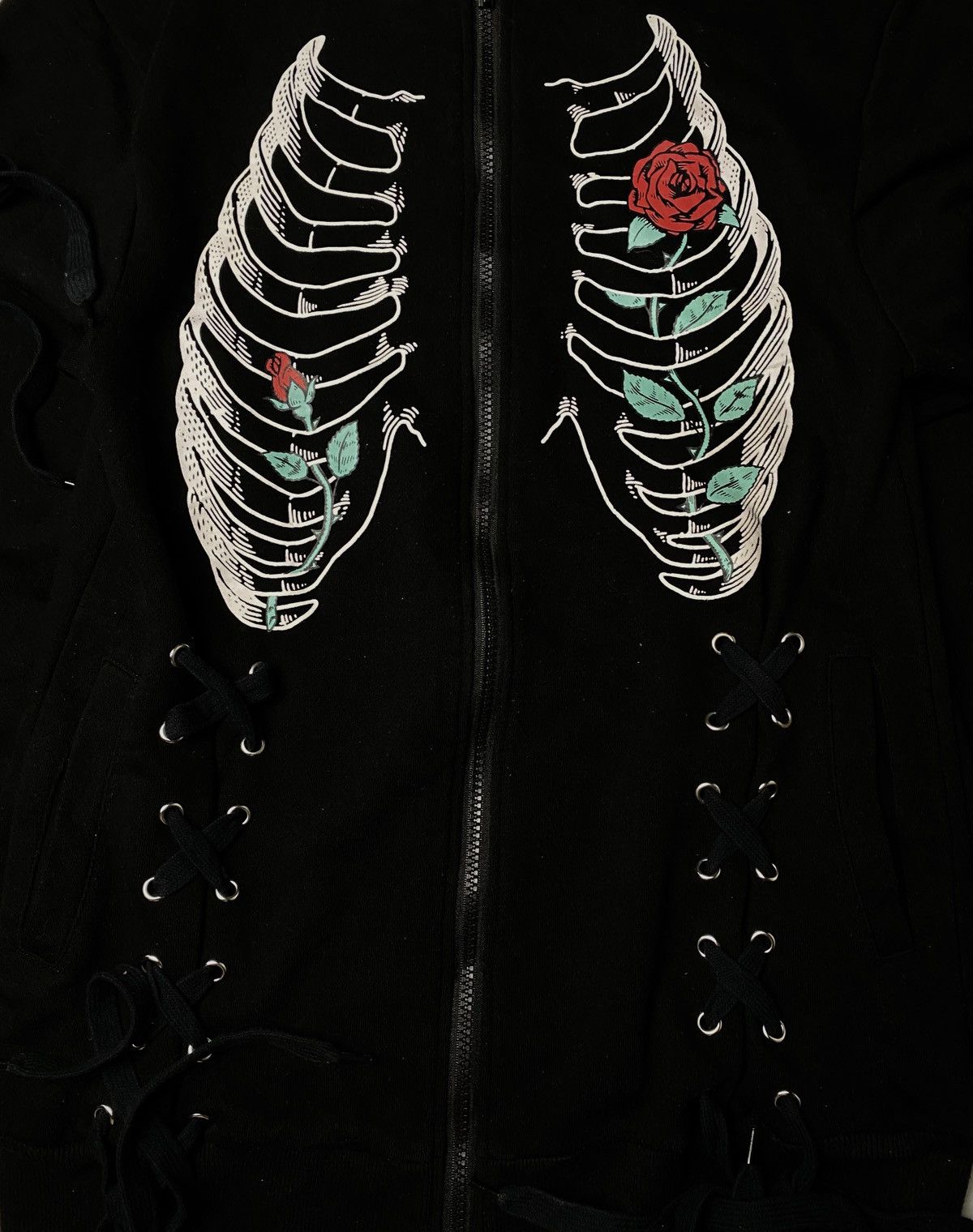 Beauty Beast 2000's Listen Favor Vkei Skull Laced Jacket Size US S / EU 44-46 / 1 - 3 Thumbnail
