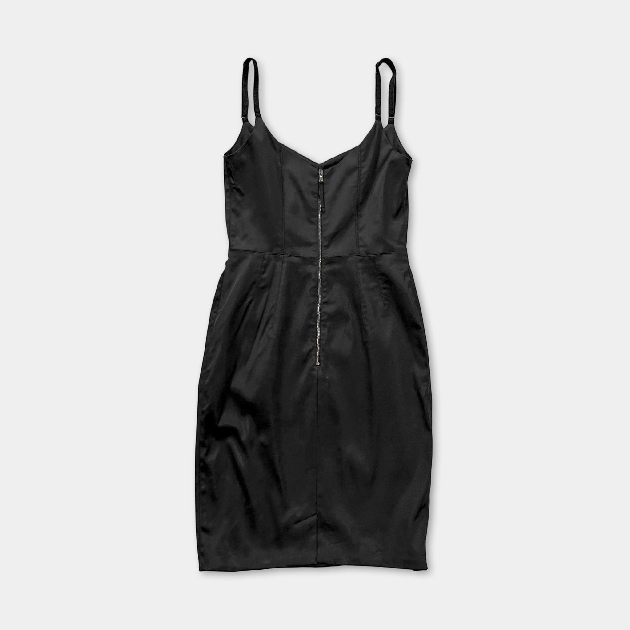 Dolce & Gabbana Dolce & Gabbana 2000's Lace-Panel Slip Dress Size S / US 4 / IT 40 - 5 Thumbnail