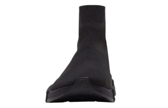 Balenciaga o1s1rm1025 Speed Recycled Knit Sneakers in Black Size US 4 / IT 34 - 5 Thumbnail