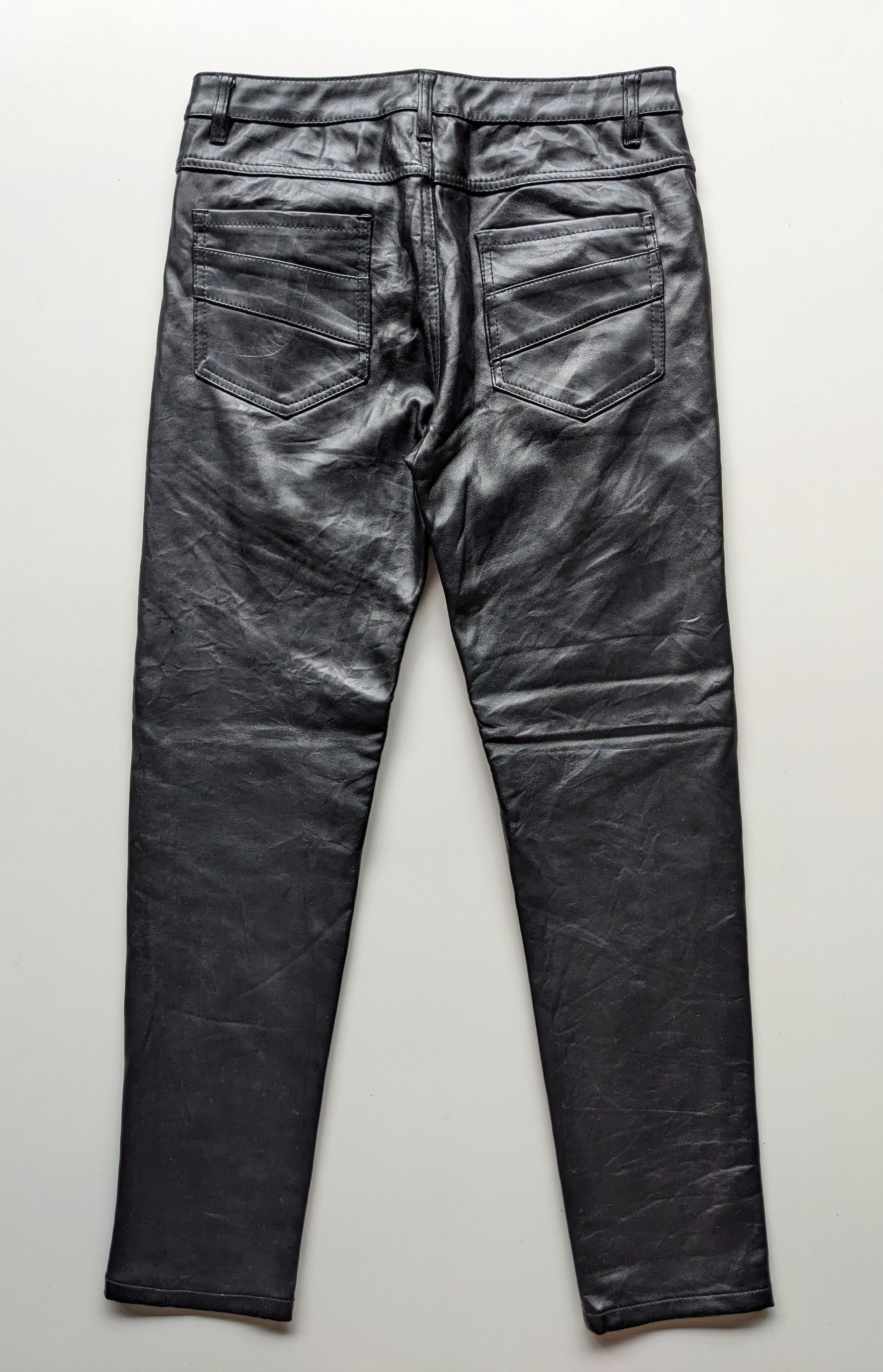 Designer × Leather × Rockstar Games Japanese brand rock star leather pants Size US 32 / EU 48 - 3 Thumbnail