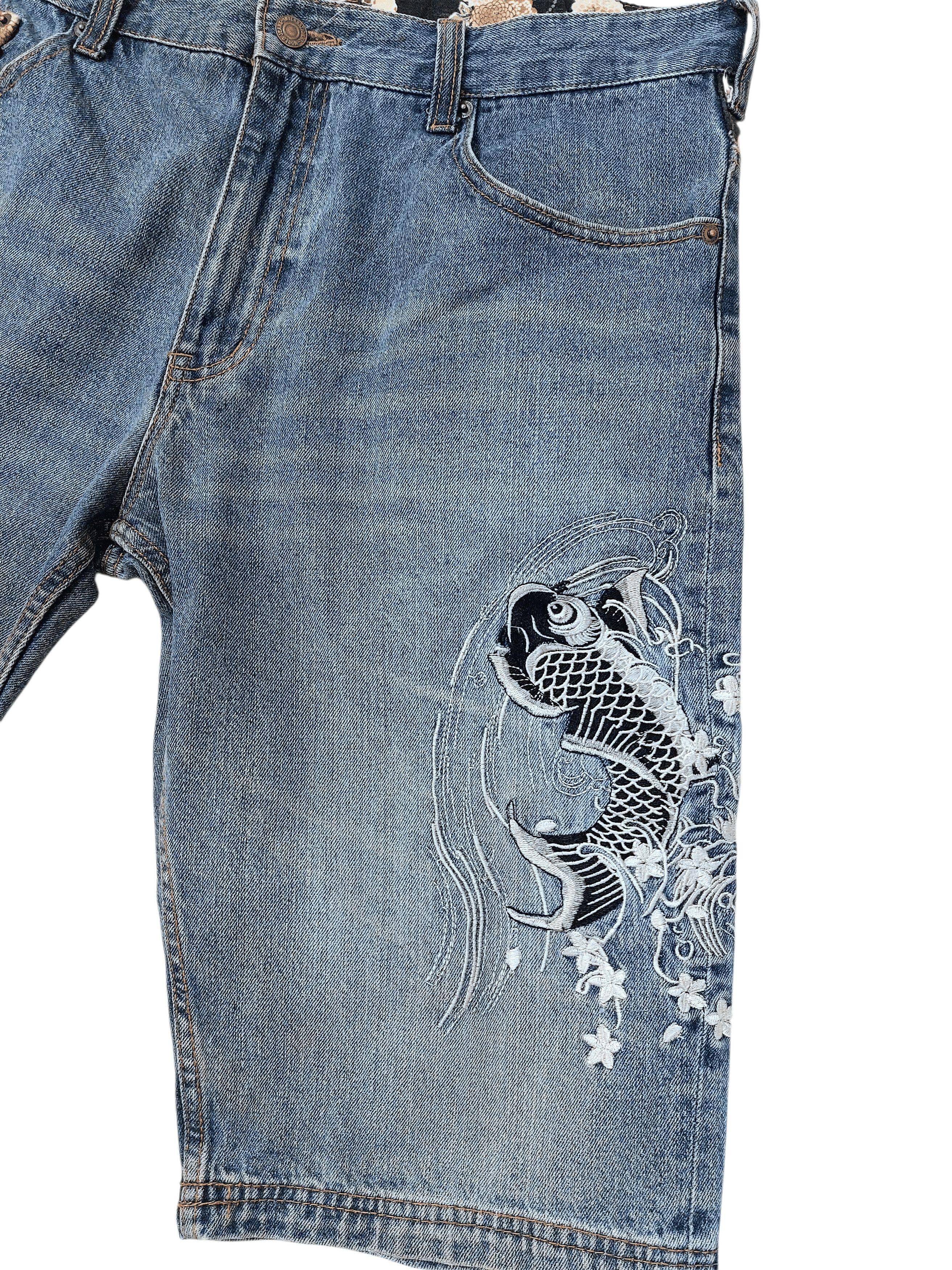 Karakuri Tamashi Style Dominate Sukajan Koi Fish Embroidered