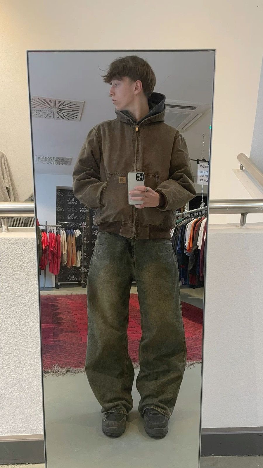 Carhartt × Vintage Vintage Y2K Faded Carhartt Hooded Jacket Size US L / EU 52-54 / 3 - 1 Preview