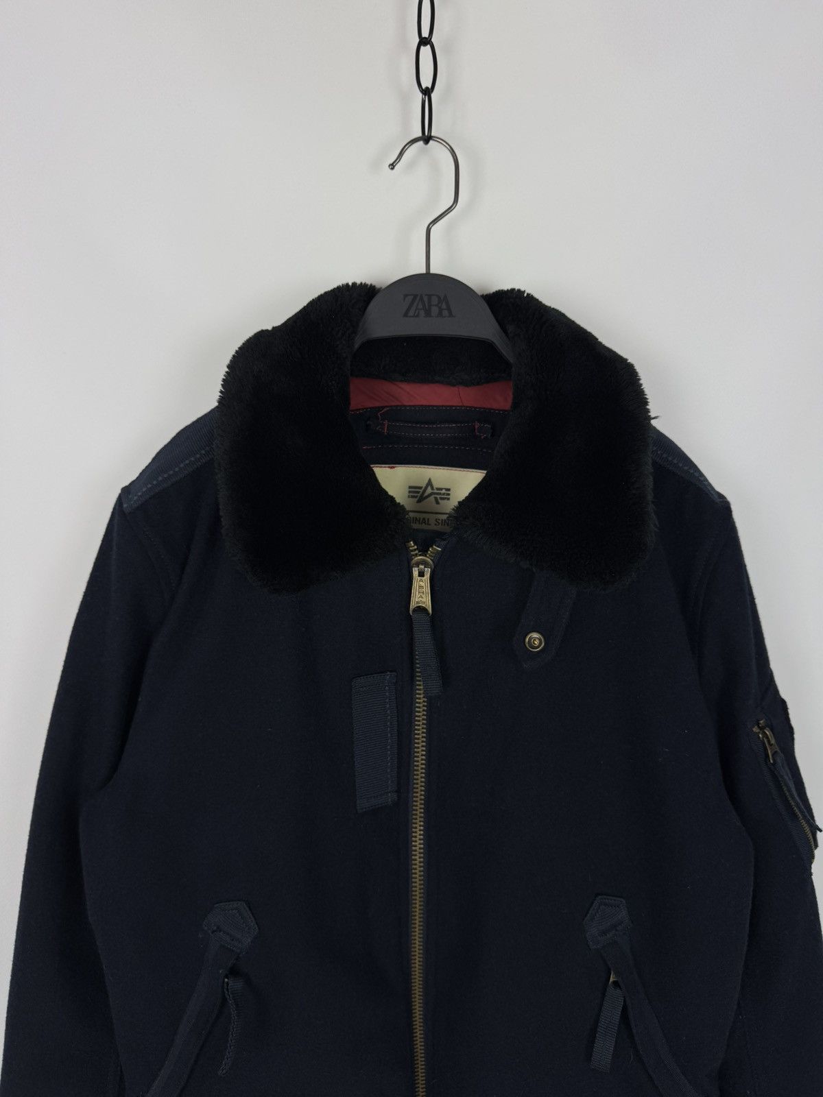 Alpha Industries Alpha Industries Wool Winter Navy Bomber Size US M / EU 48-50 / 2 - 5 Thumbnail