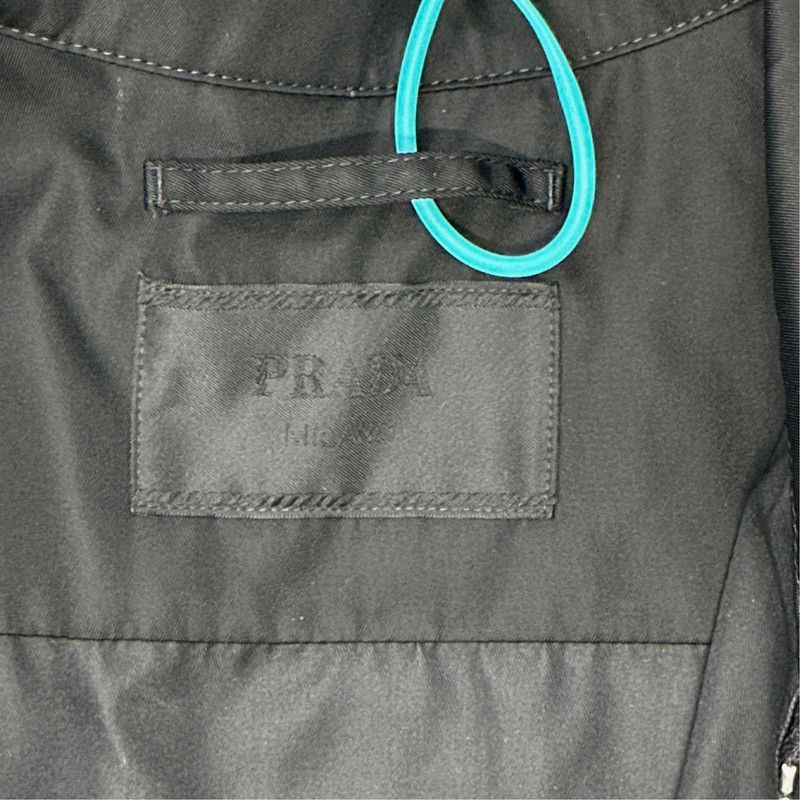Prada Black Zipper Collar Long Sleeve Jacket
