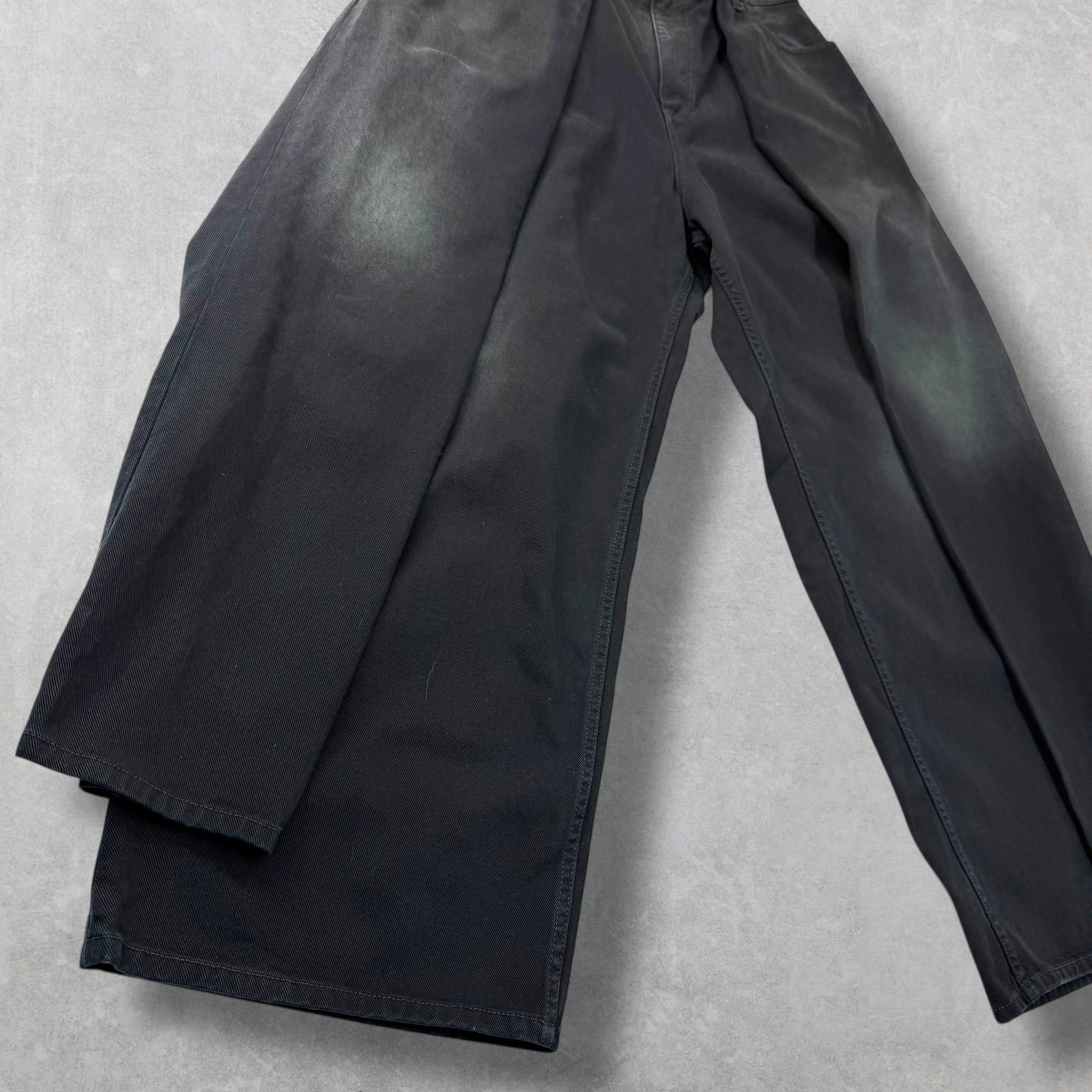 Balenciaga Balenciaga Double Side Black Jeans 36 (L) Size US 36 / EU 52 - 4 Thumbnail