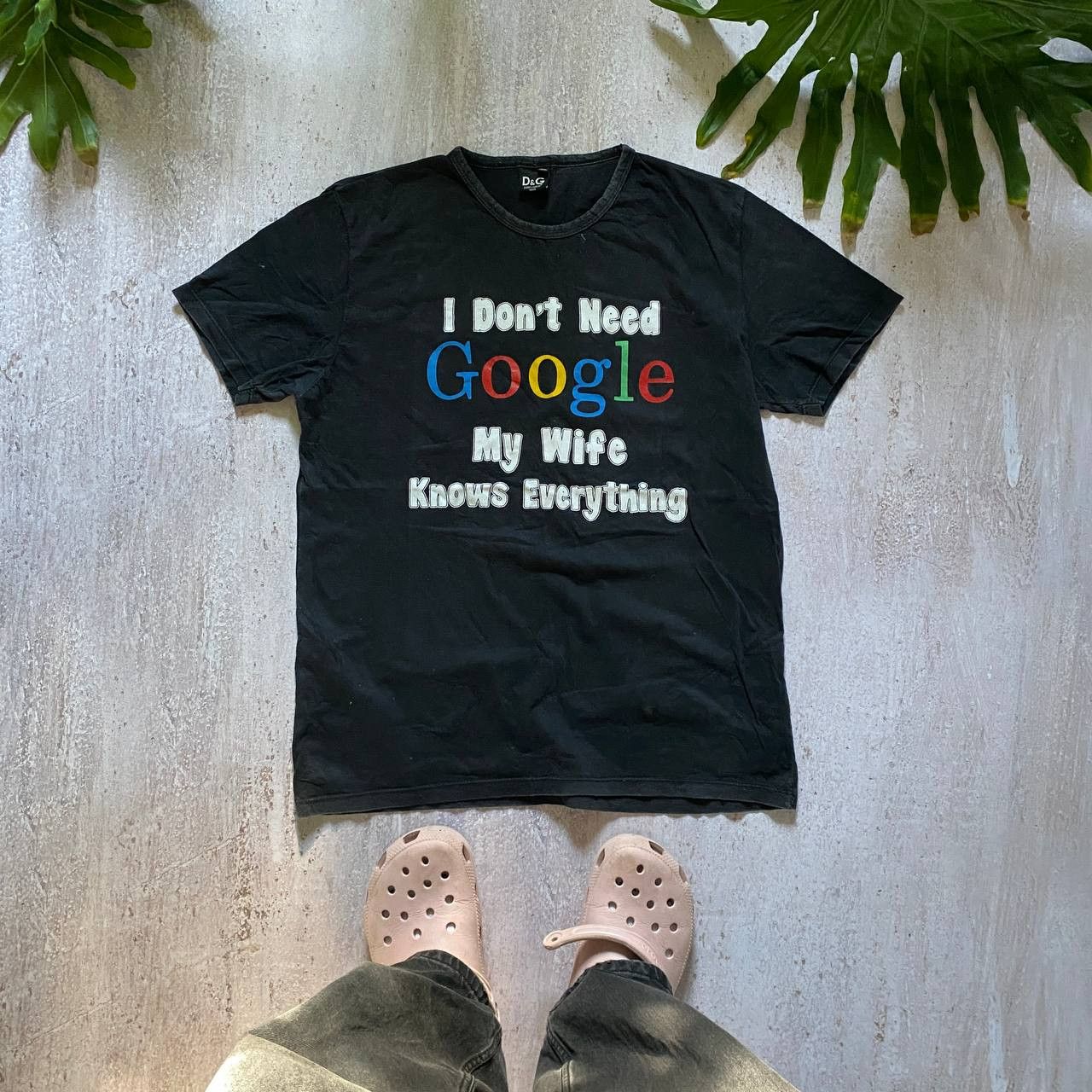Vintage VINTAGE Y2K I DONT NEED GOOGLE HUMOR FADED T SHIRT 212 Size US L / EU 52-54 / 3 - 1 Thumbnail