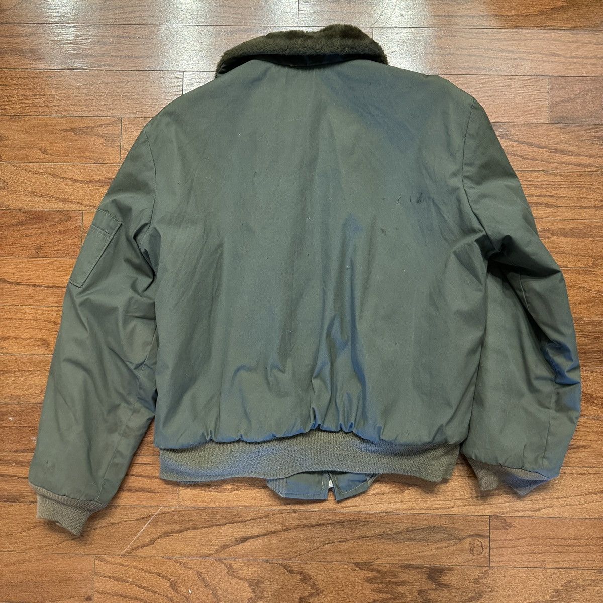 Vintage B-15 Vintage Cotton Flight Jacket Size US M / EU 48-50 / 2 - 2 Thumbnail