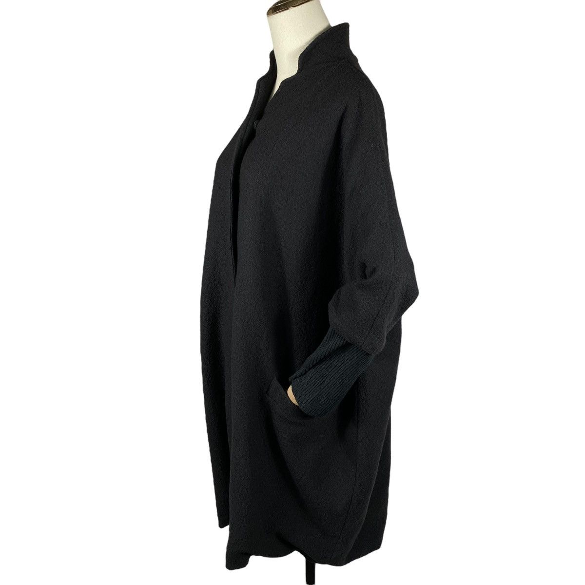 Other Kristensen DU NORD Black Cashmere Wool Oversized Coat Size M / US 6-8 / IT 42-44 - 8 Thumbnail