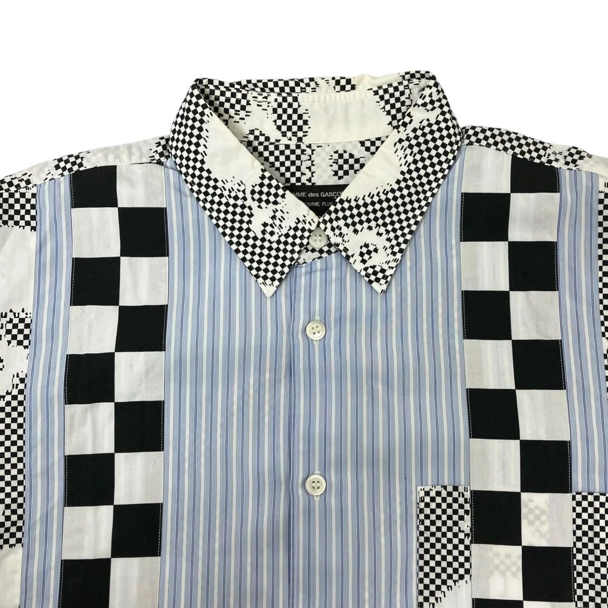 Comme des Garcons SS11 "Skull of Life" Patchwork Shirt Size US XS / EU 42 / 0 - 4 Thumbnail