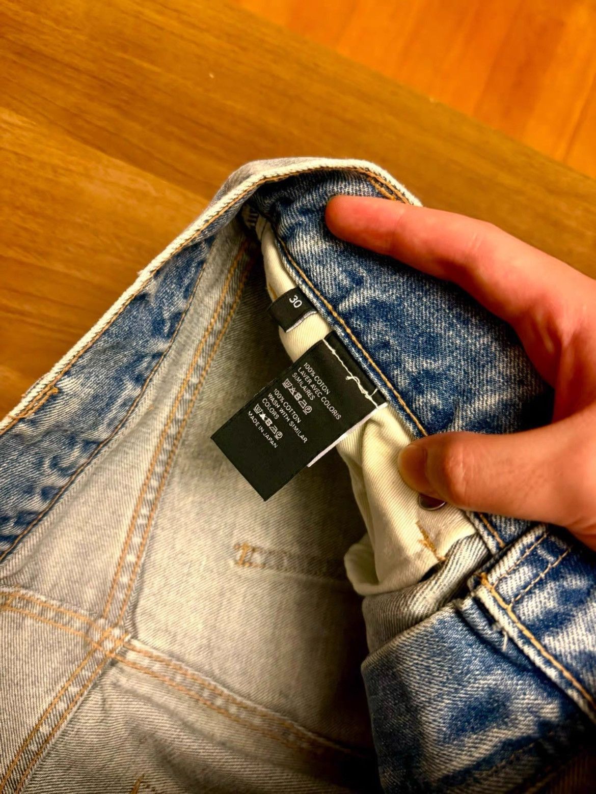 Celine Sz 30 Celine 21SS Distressed Heavy Washed Denim Size US 30 / EU 46 - 5 Thumbnail