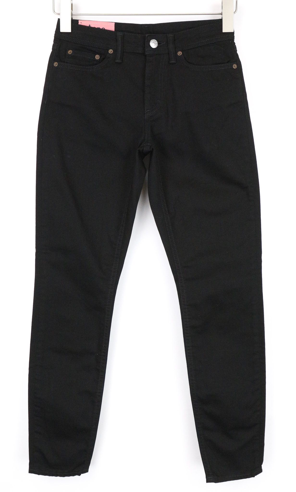 Acne Studios W25/L32 Black Denim Skinny Stretch Jeans 74594 Size 25" / US 0 / IT 36 - 1 Thumbnail