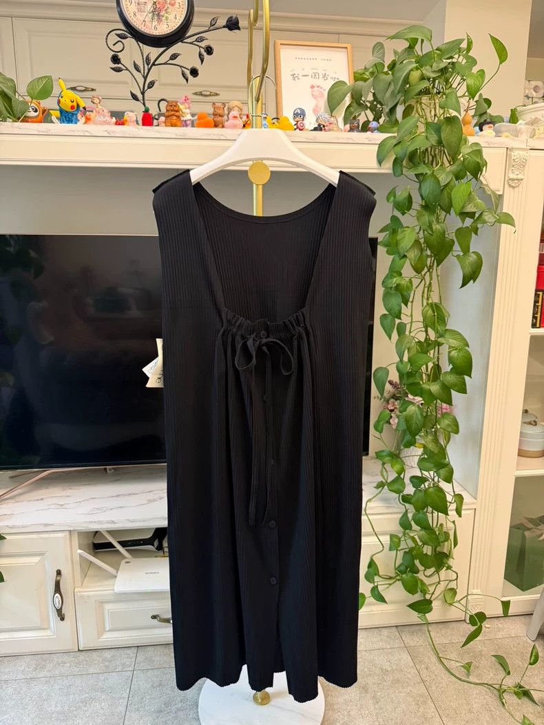 Issey Miyake Issey Miyake size:one size black dress Size M / US 6-8 / IT 42-44 - 3 Thumbnail