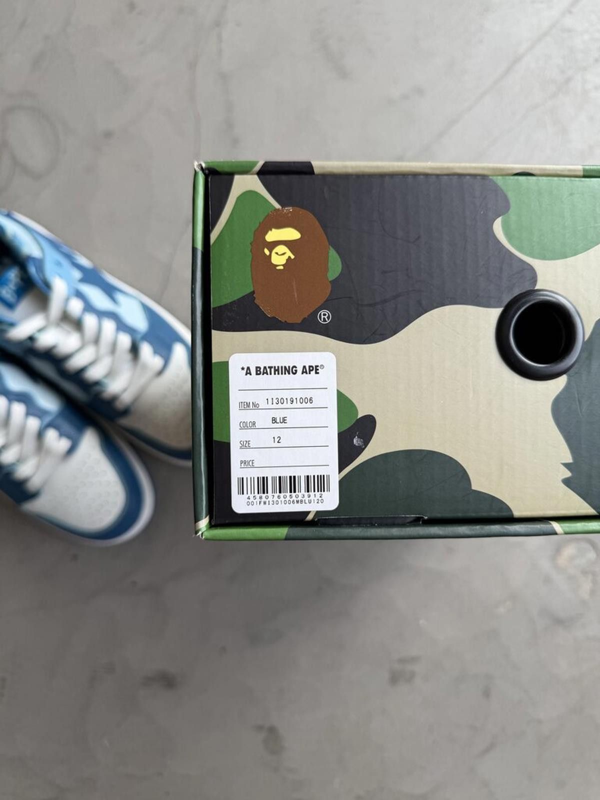Bape Bape Sk8sta Low Blue Sz. 12 Size US 12 / EU 45 - 6 Thumbnail