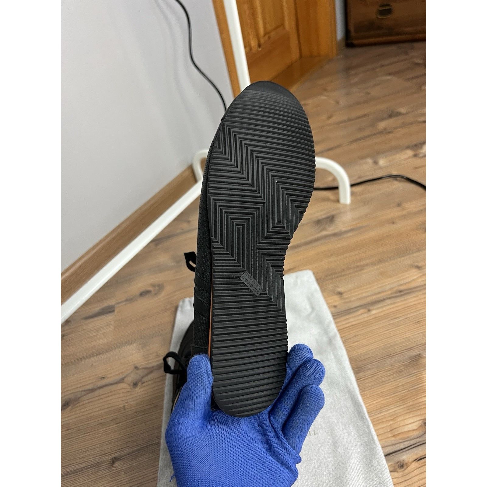 Hermes Hermès Kool Authentic Black Perforated Leather Sneakers Size Size US 9 / EU 42 - 10 Thumbnail