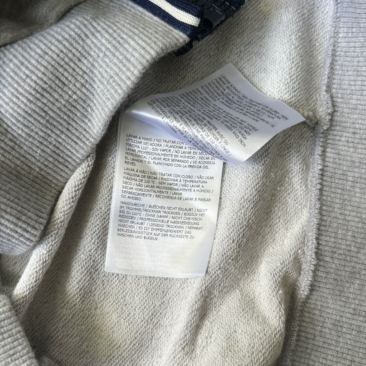 Designer × Moncler Moncler Nylon Pocket Zip Up Hoodie Grey Logo Sleeve Size XS / US 0-2 / IT 36-38 - 14 Thumbnail