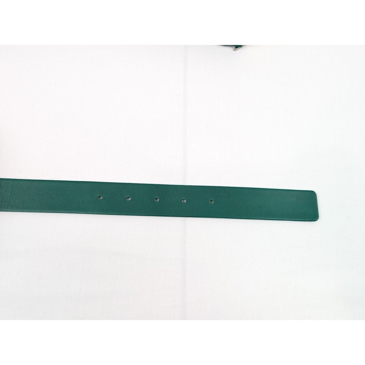 Bottega Veneta o1rshd1 Size: 95/ French Calf Nappa Belt Racing Green/Silver Size 36 - 9 Thumbnail