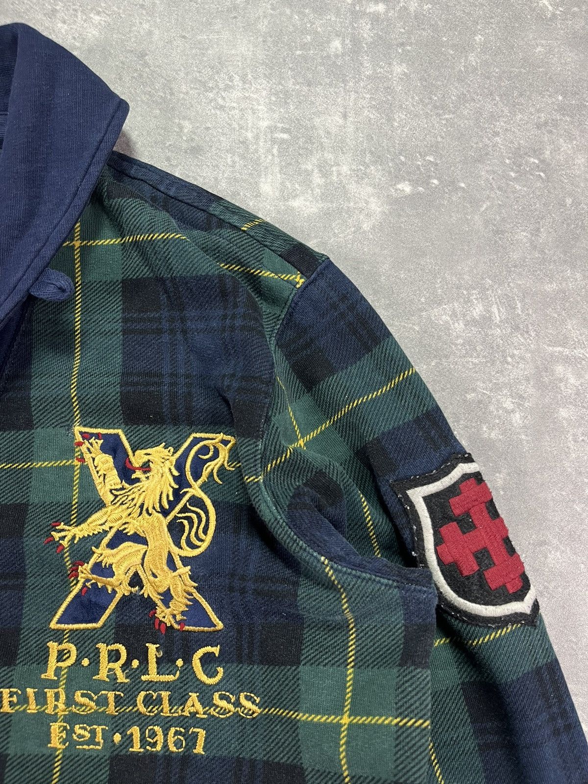 Polo Ralph Lauren PRLC Ralph Lauren Washed Rugby Cardigan Knit Skull Sweater M Size US M / EU 48-50 / 2 - 4 Thumbnail