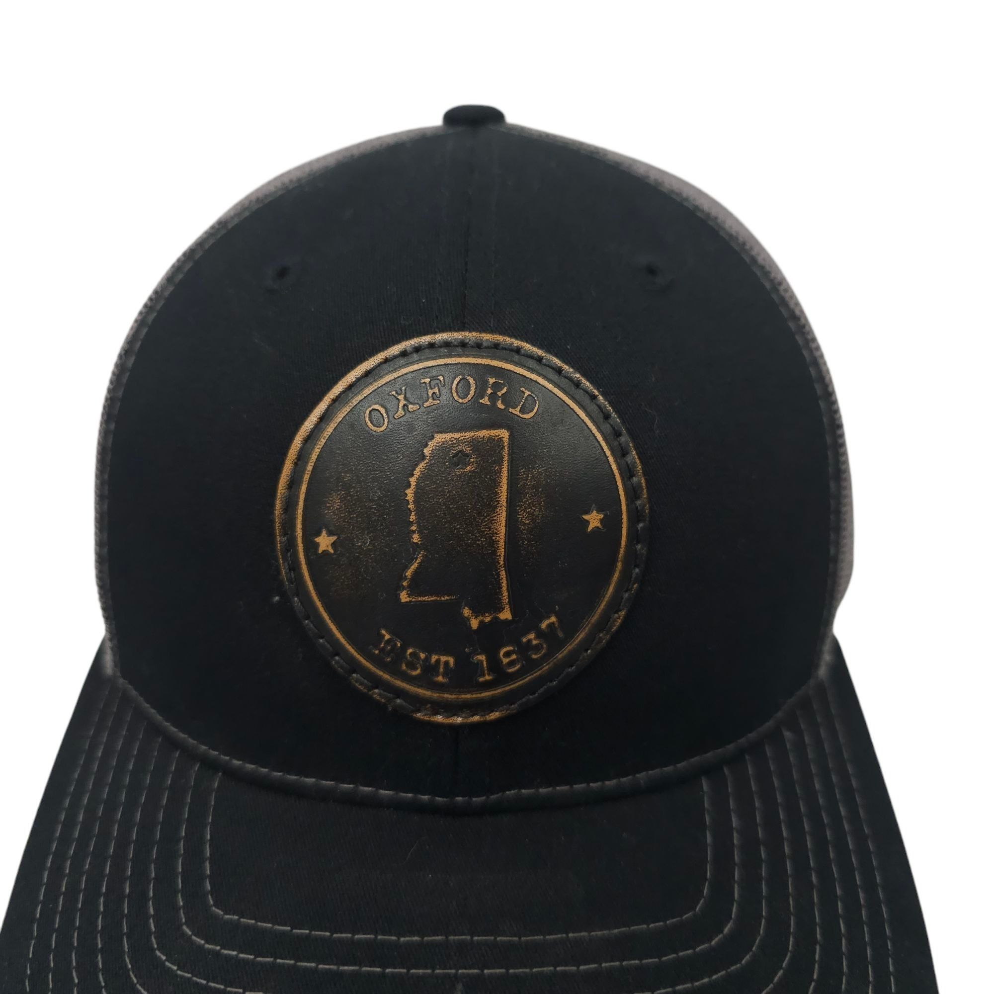 Richardson Richardson Oxford Round Patch Mesh Snapback Cap Trucker Hat Size ONE SIZE - 7 Thumbnail