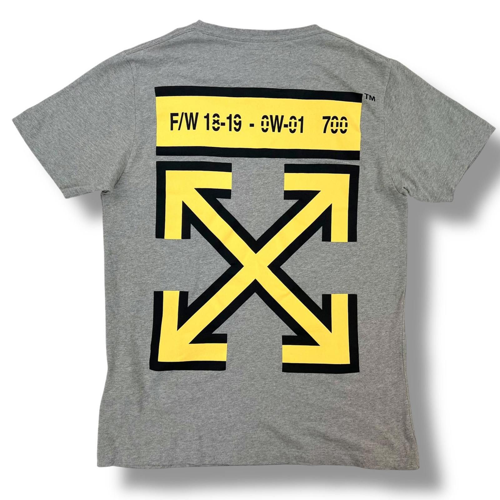 Off-White Off-White Yellow Arrows Grey T Shirt Size US M / EU 48-50 / 2 - 2 Thumbnail