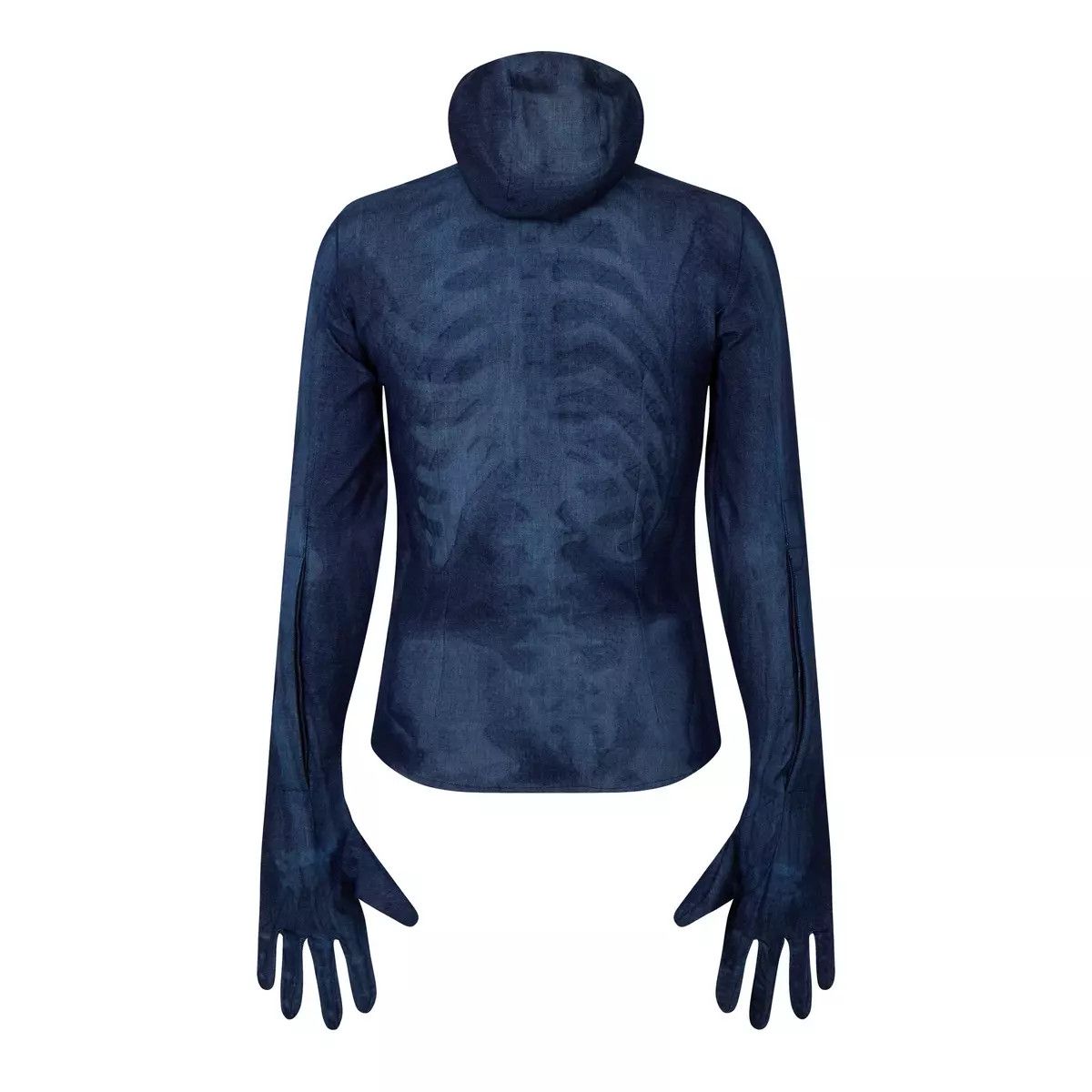 Off-White o1y0325 Denim Hooded Shirt in Blue Size US S / EU 44-46 / 1 - 2 Thumbnail