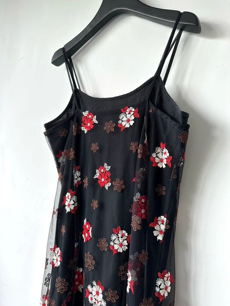 Comme des Garcons Comme Des Garcons Floral embroidered halter dress Size L / US 10 / IT 46 - 2 Thumbnail