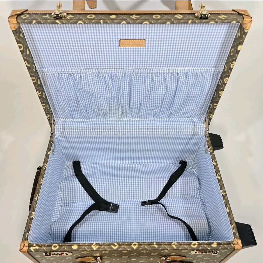 Dooney & Bourke Rare Vintage DOONEY & BOURKE Carry-on Rolling Luggage Trunk Size ONE SIZE - 5 Thumbnail