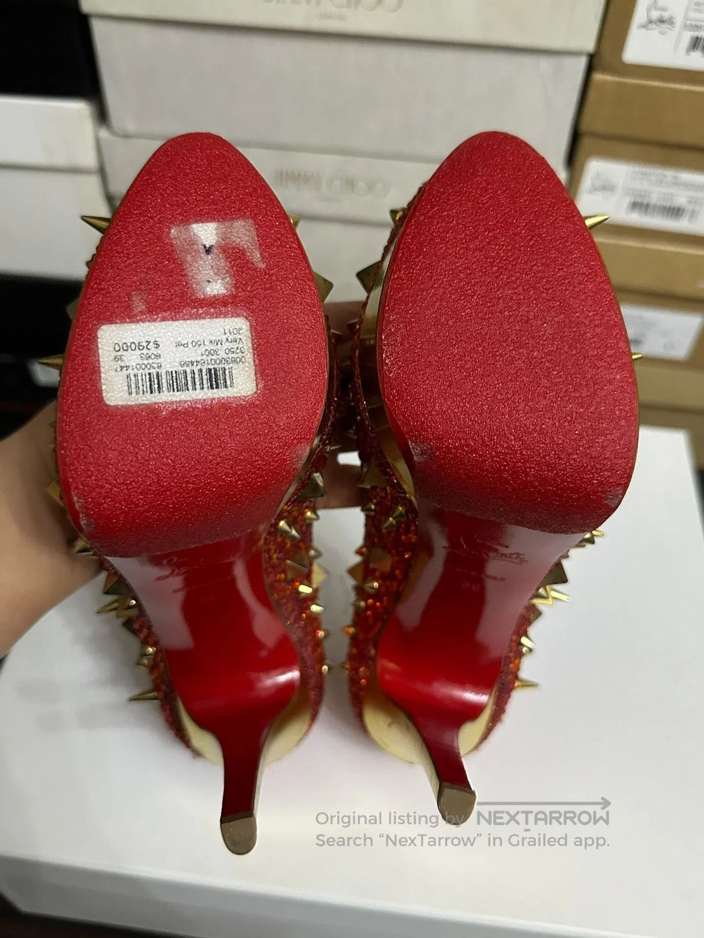 Christian Louboutin Christian Louboutin Red High Heels. Size US 8 / IT 38 - 7 Thumbnail