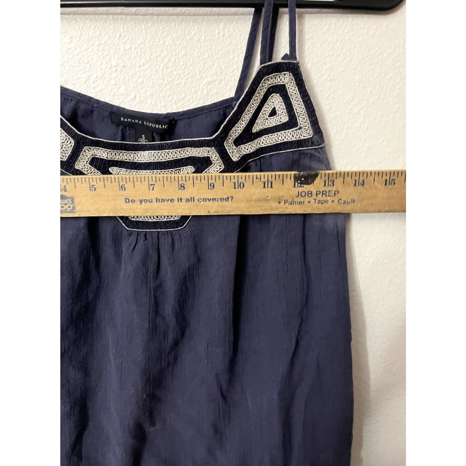 Banana Republic Banana Republic Tank Womens Small Blue Solid Sleeveless Cotton Blend Blouse Shirt 90s? (Note: Do not add new info) Size S / US 4 / IT 40 - 4 Thumbnail