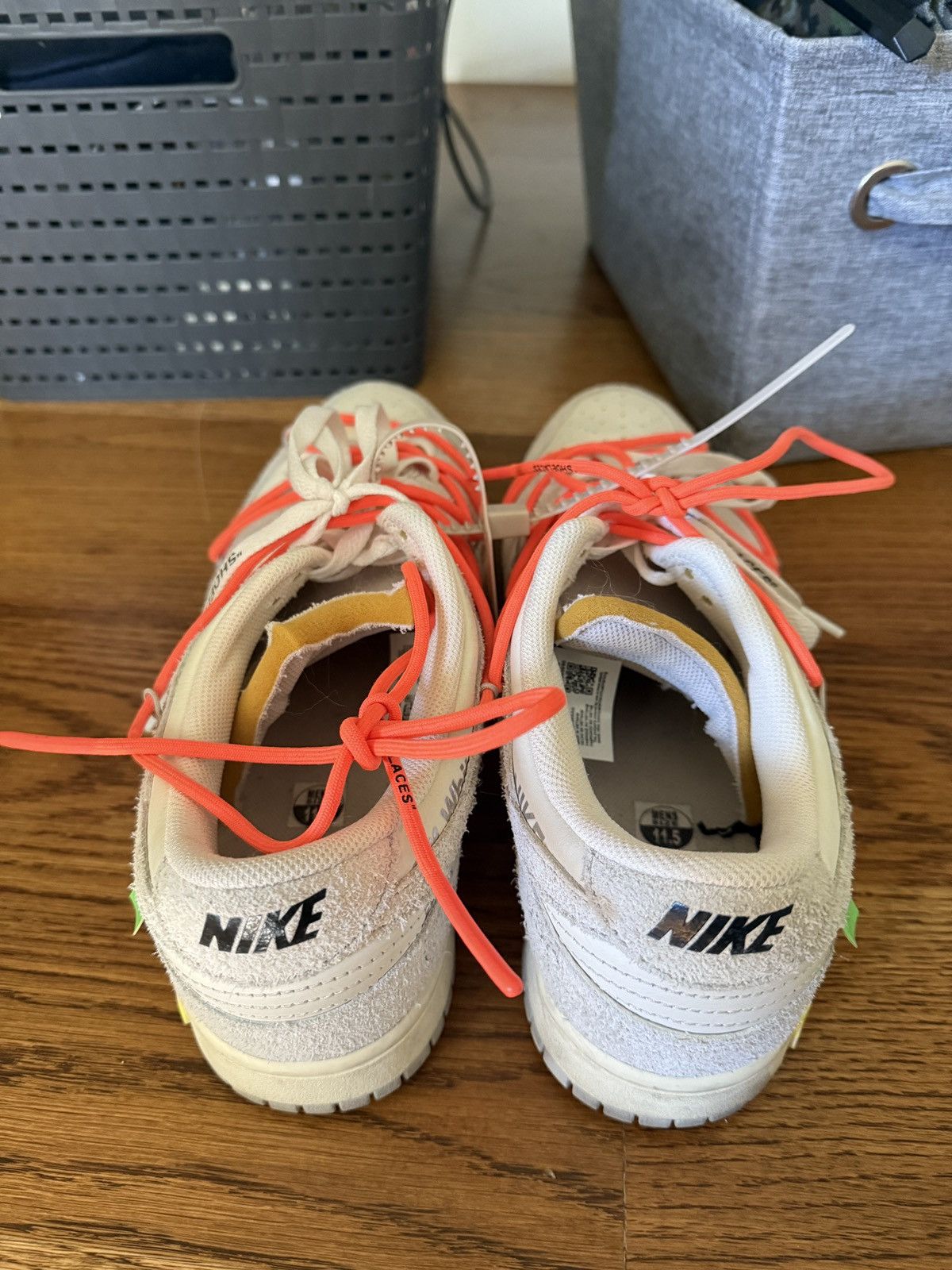 Nike × Off-White Nike Off-White Dunks Lot 11 size 11.5 Size US 11.5 / EU 44-45 - 2 Thumbnail