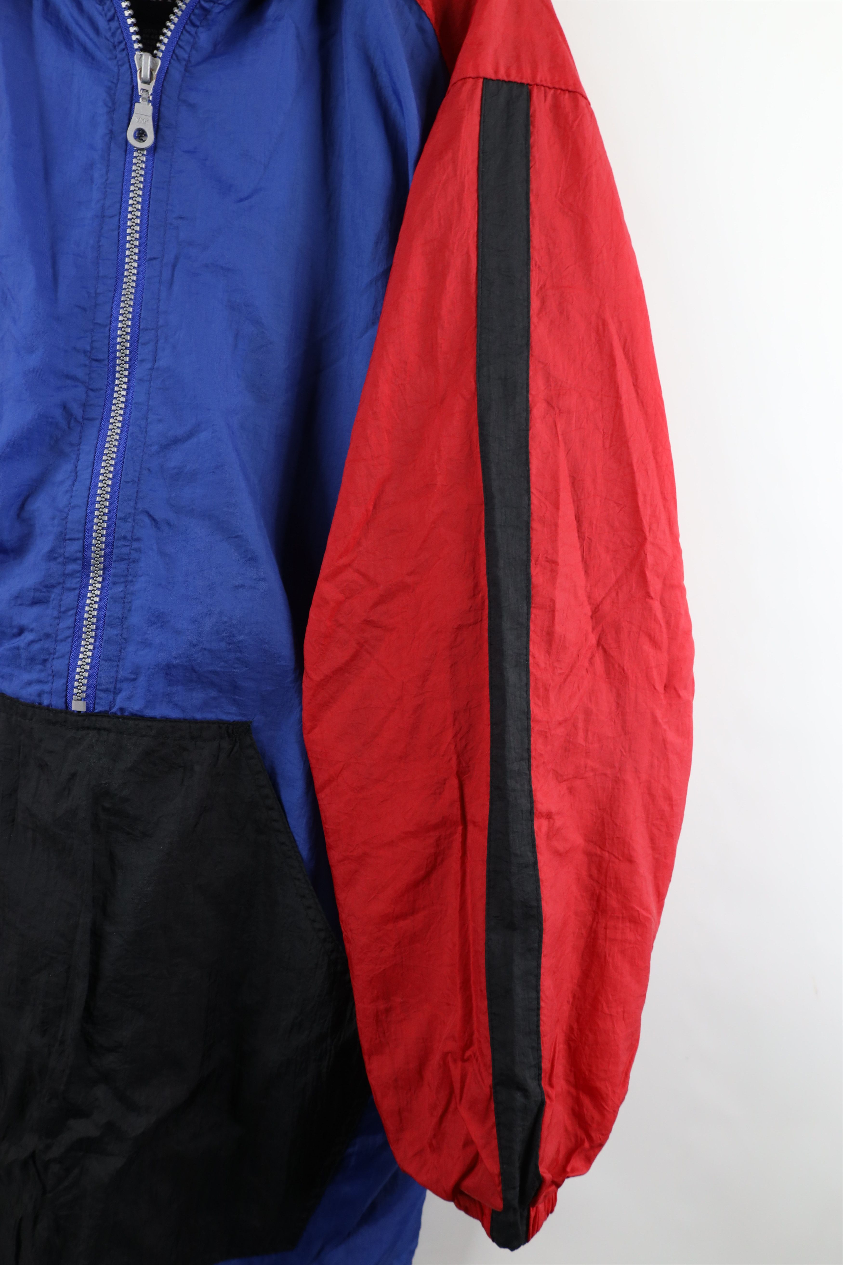 Vintage Vintage 90s Streetwear Half Zip Hooded Windbreaker Jacket Size US XL / EU 56 / 4 - 4 Thumbnail