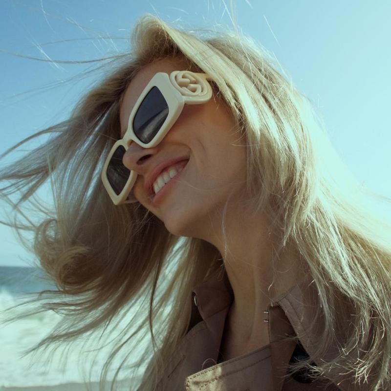 Gucci NEW Gucci GG1325S 007 Acid Yellow Brown Unisex Sunglasses Size ONE SIZE - 10 Thumbnail