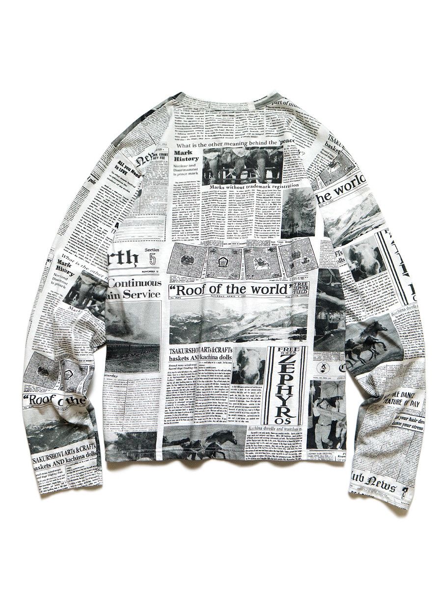 Kapital Kapital Gipsy Newspaper crew long sleeve t-shirt Size US S / EU 44-46 / 1 - 2 Thumbnail