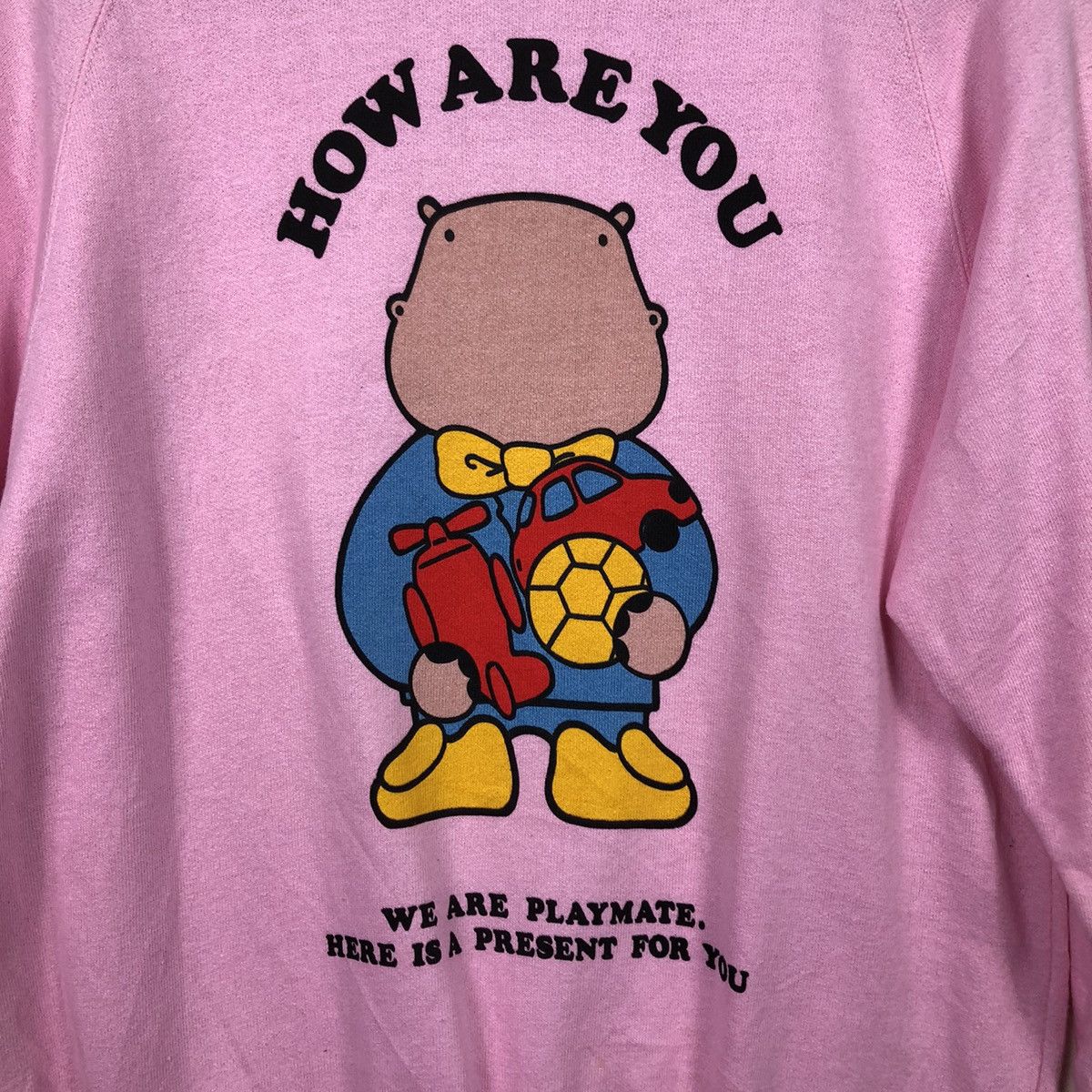 Hysteric Glamour 📌Vintage Sweatshirt Hataryu Bear Big Logo Design Rich Pink Size US M / EU 48-50 / 2 - 13 Thumbnail