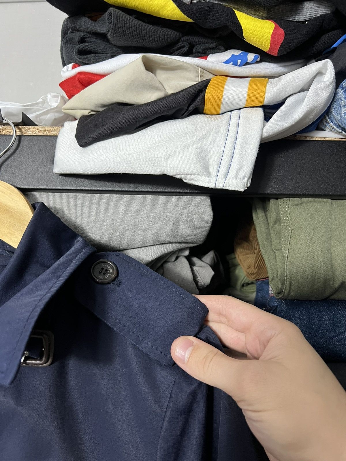 Polo Ralph Lauren 🧥 Lauren Ralph Lauren Equestrian Lined Trench Coat Navy WMNS Size S / US 4 / IT 40 - 12 Thumbnail