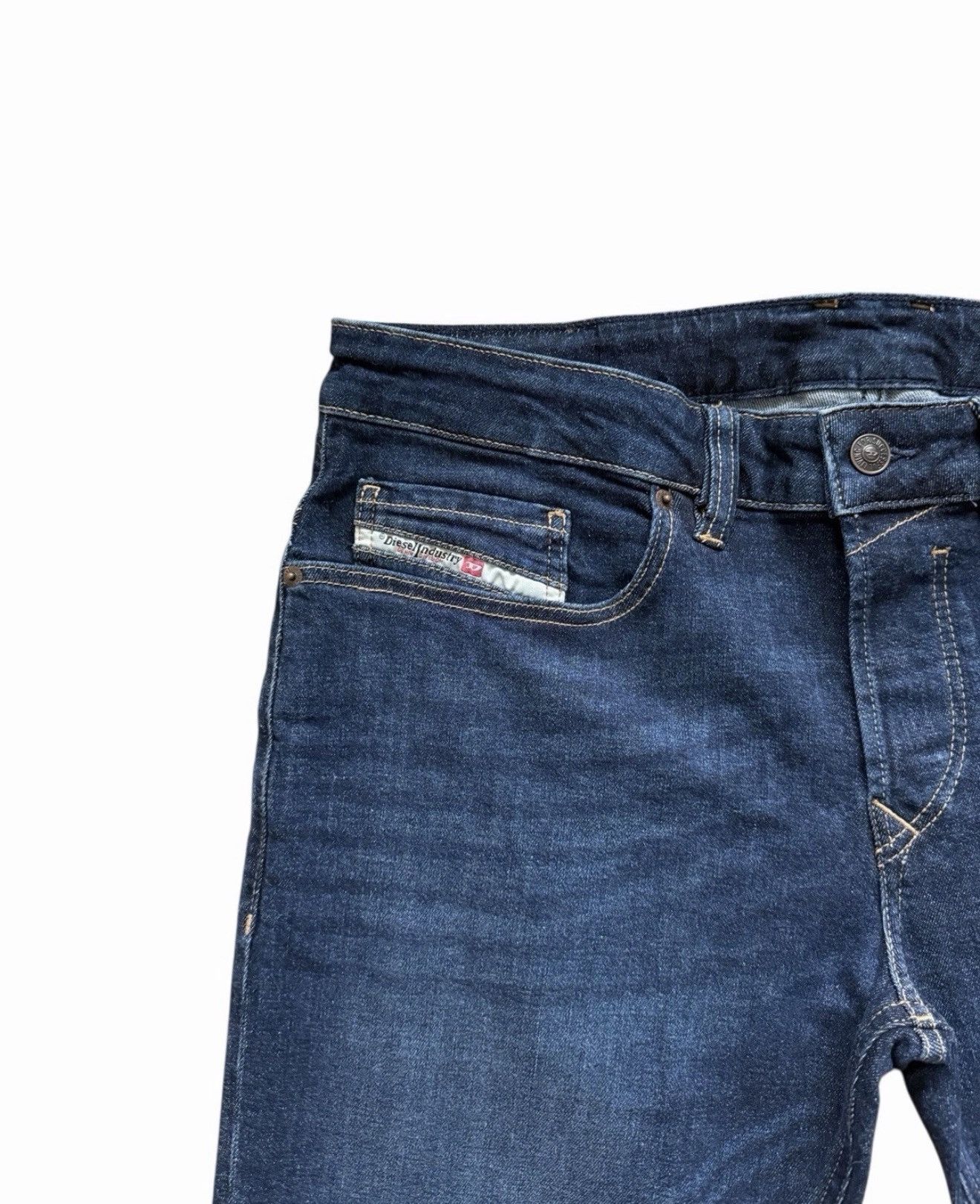Diesel Diesel Mens Safado Straight Jeans RE065 Dark Blue Size 32/32 Size US 32 / EU 48 - 4 Thumbnail