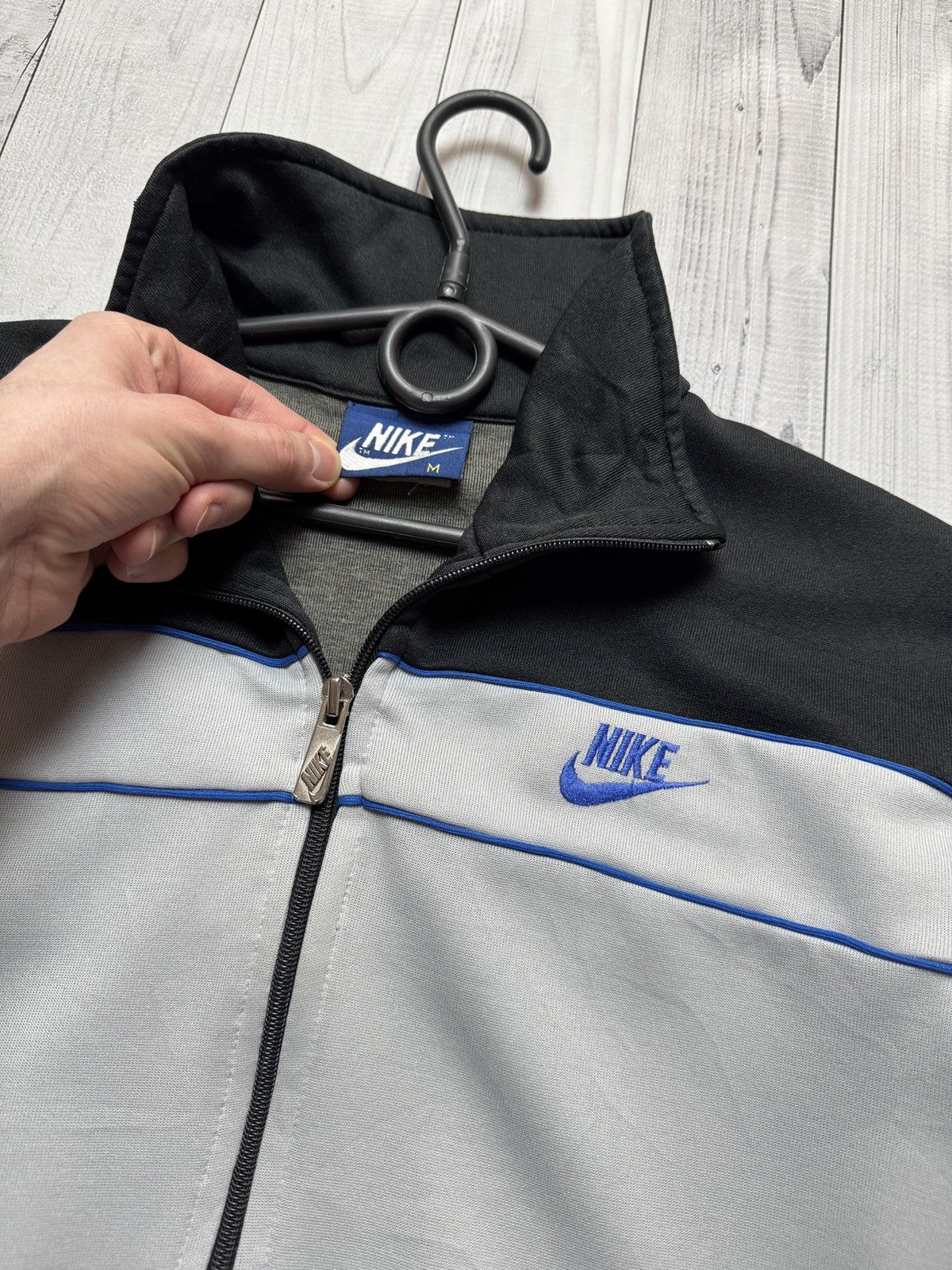 Nike Vintage Nike 80s zip sweatshirt track jacket Size US M / EU 48-50 / 2 - 2 Thumbnail