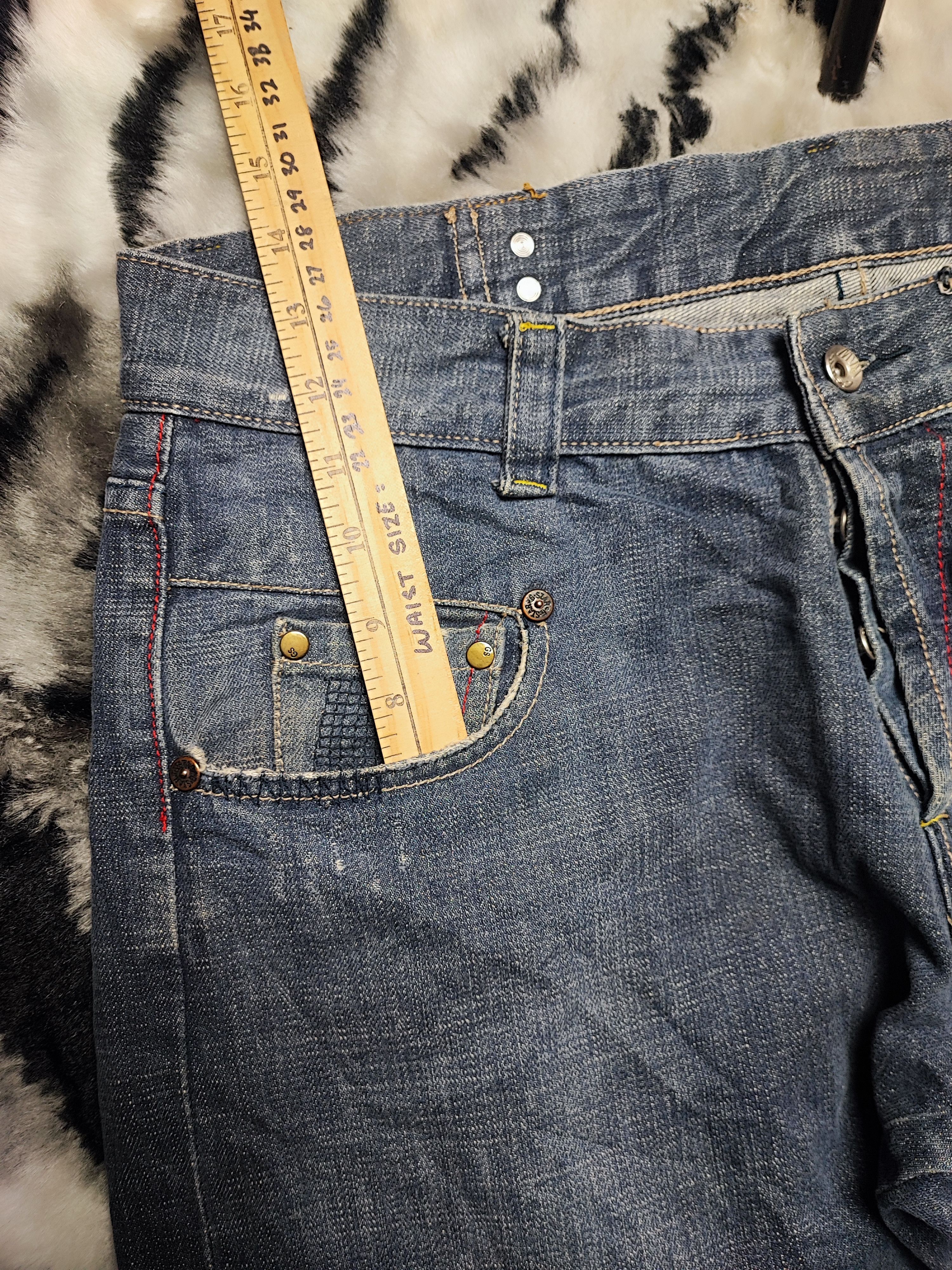 G-Star Vintage G Star Raw Radar Low Loose Fly Button Jeans 36x32 Size US 36 / EU 52 - 6 Thumbnail