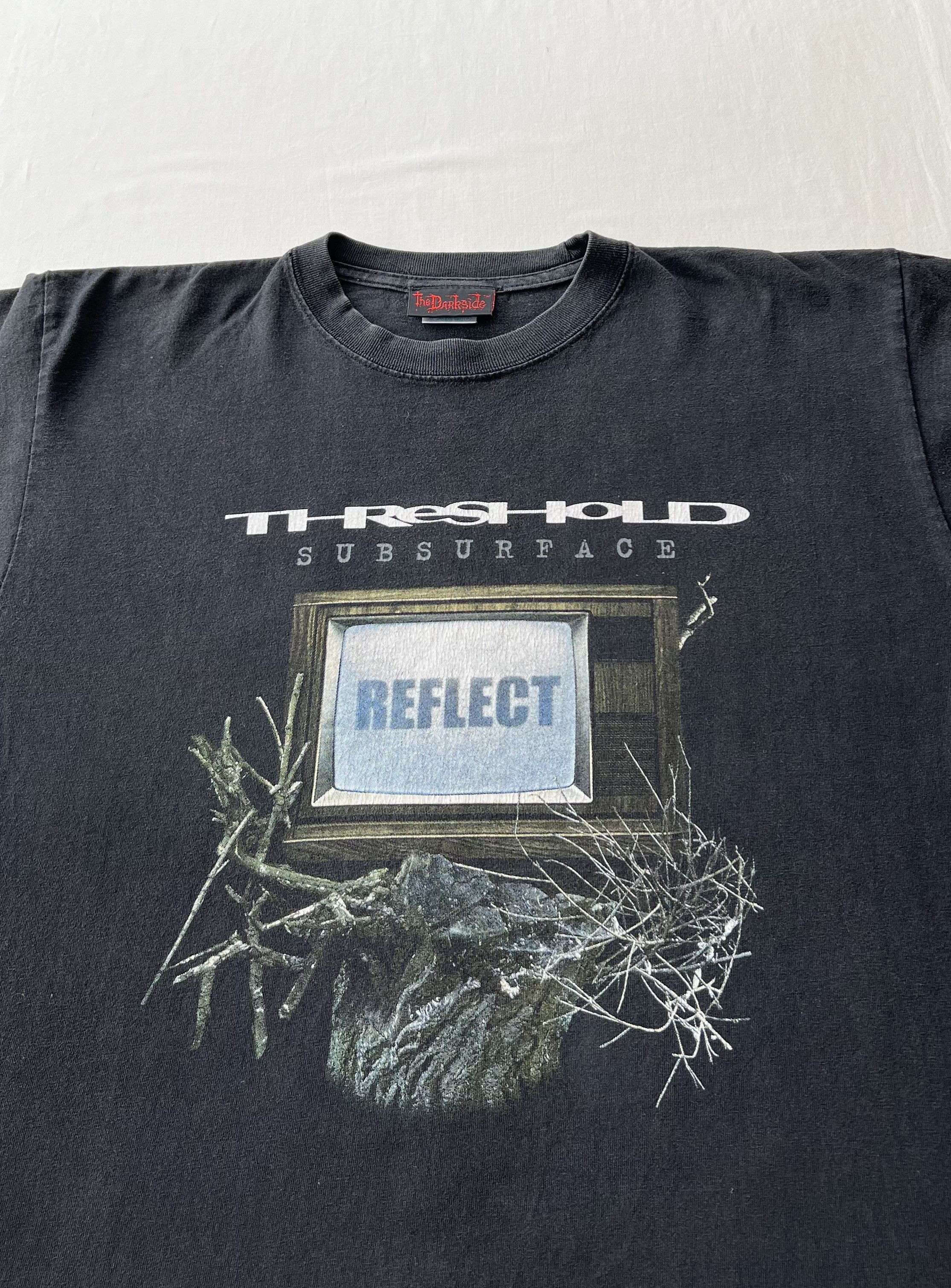 Band Tees Vintage 2004 Threshold Subsurface Metal Band Black T-shirt Size US L / EU 52-54 / 3 - 5 Thumbnail