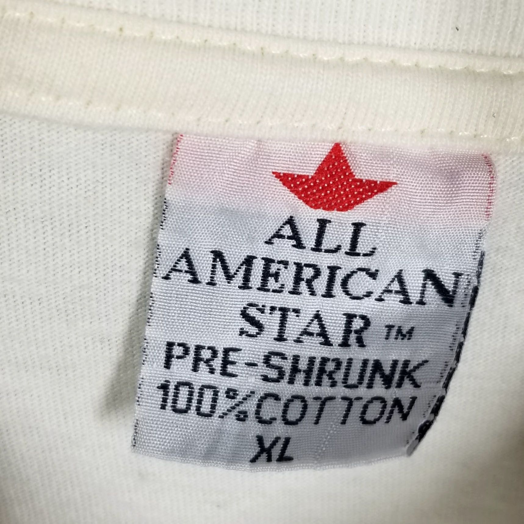 Vintage VINTAGE All American Star Men’s T-Shirt XL White Caribbean Island Tour Souvenir 90s Tropical Beach Coastal Size US XL / EU 56 / 4 - 3 Thumbnail