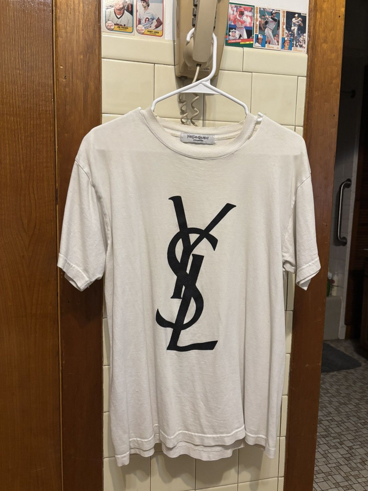 Yves Saint Laurent beautiful YSL rive gauche t-shirt | Grailed
