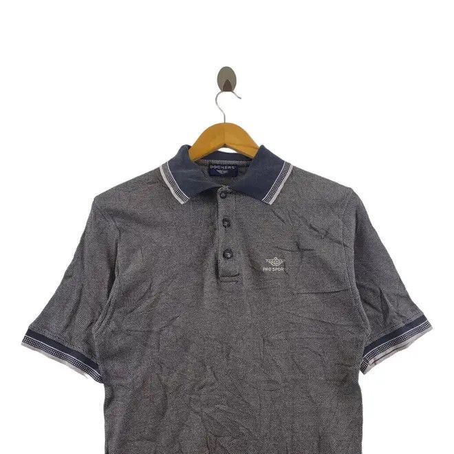 Dockers Vintage DOCKERS USA Gray Twin Tipped Polo Tee Shirt Top Size US L / EU 52-54 / 3 - 2 Thumbnail