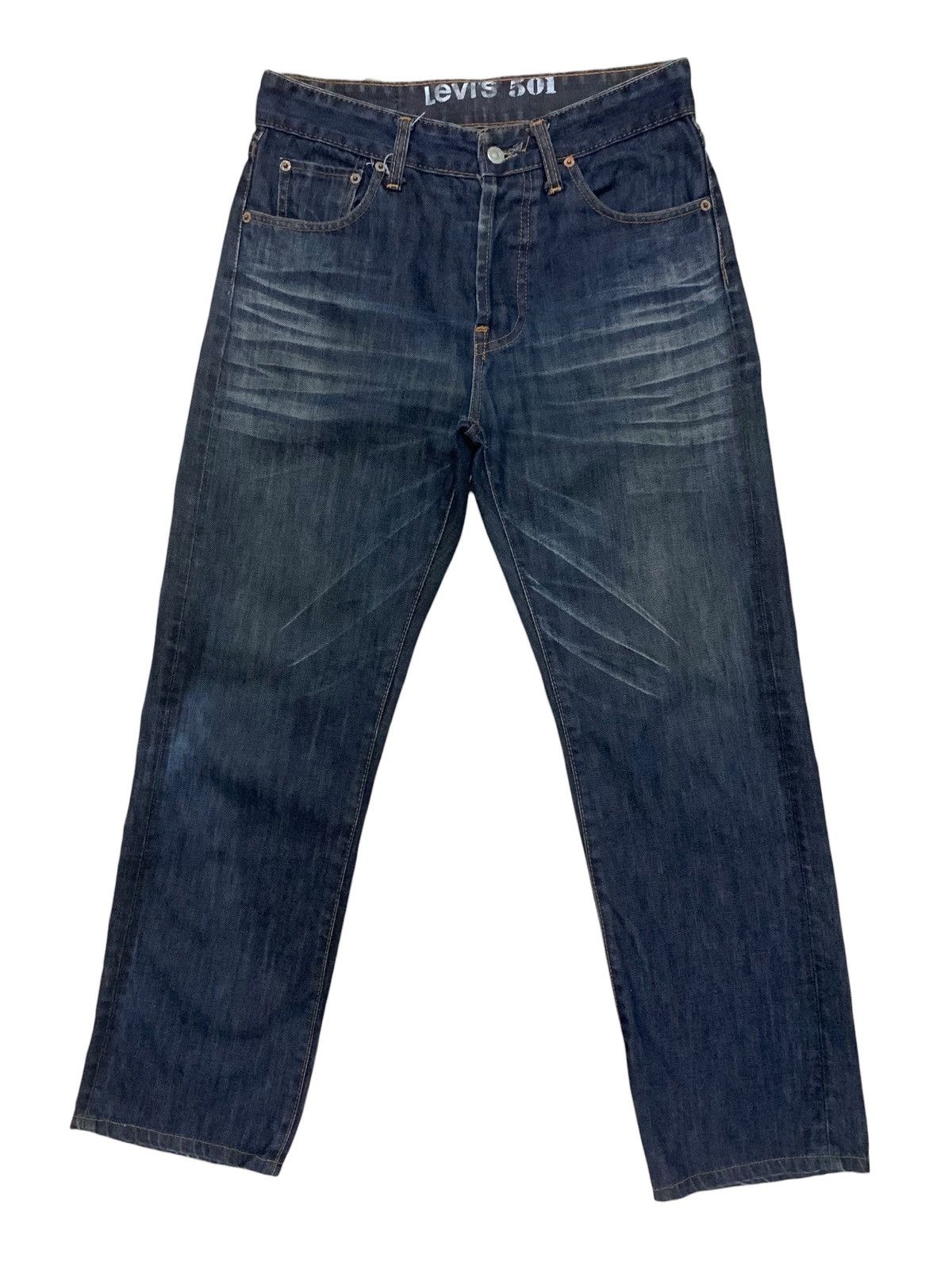 Levi's × Levi's Vintage Clothing Vintage 80s Levis 501 ButtonFly Dark Wash Jeans Size US 31 - 1 Thumbnail