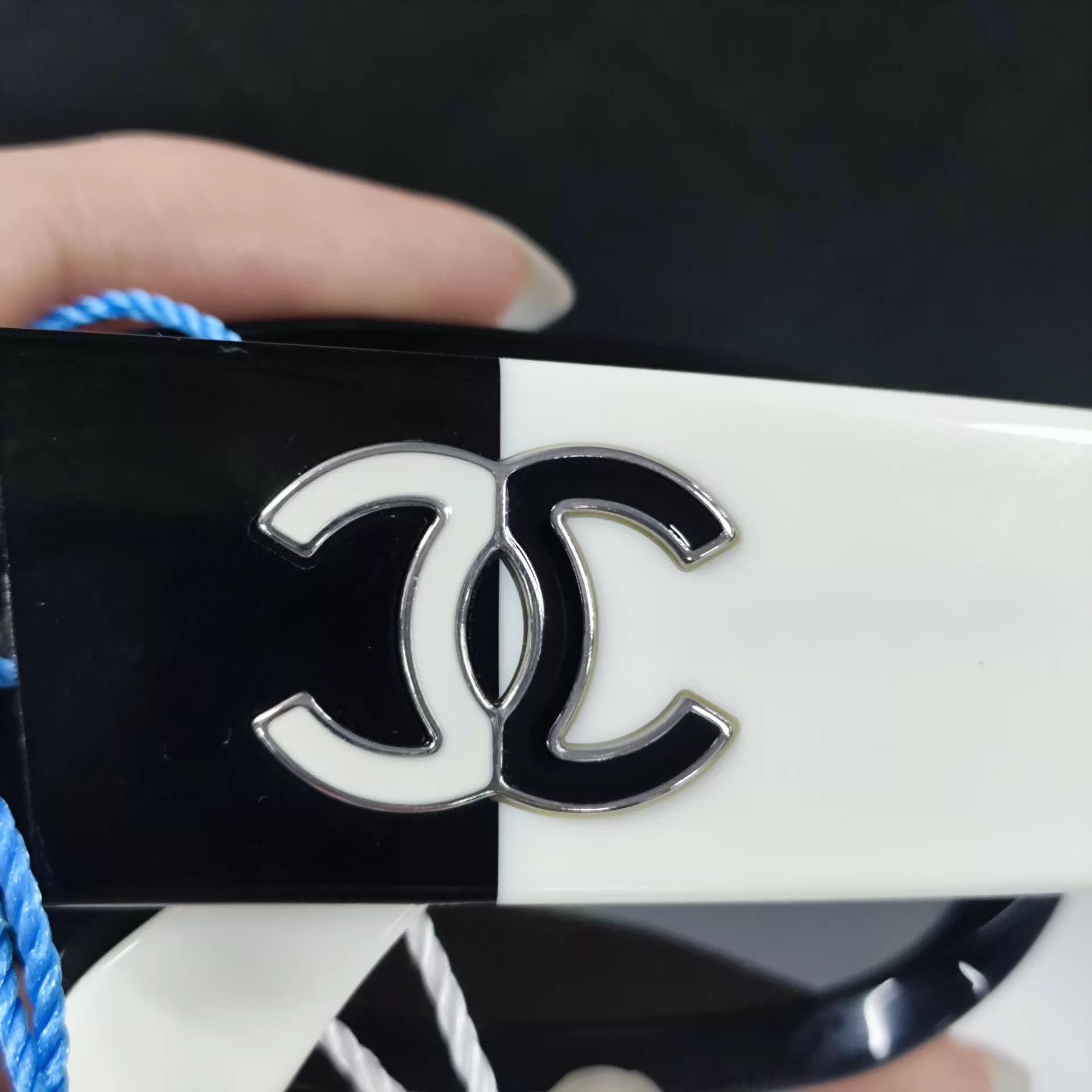 Chanel Chanel 25 Black & White Colorblock Sunglasses New Size ONE SIZE - 3 Thumbnail