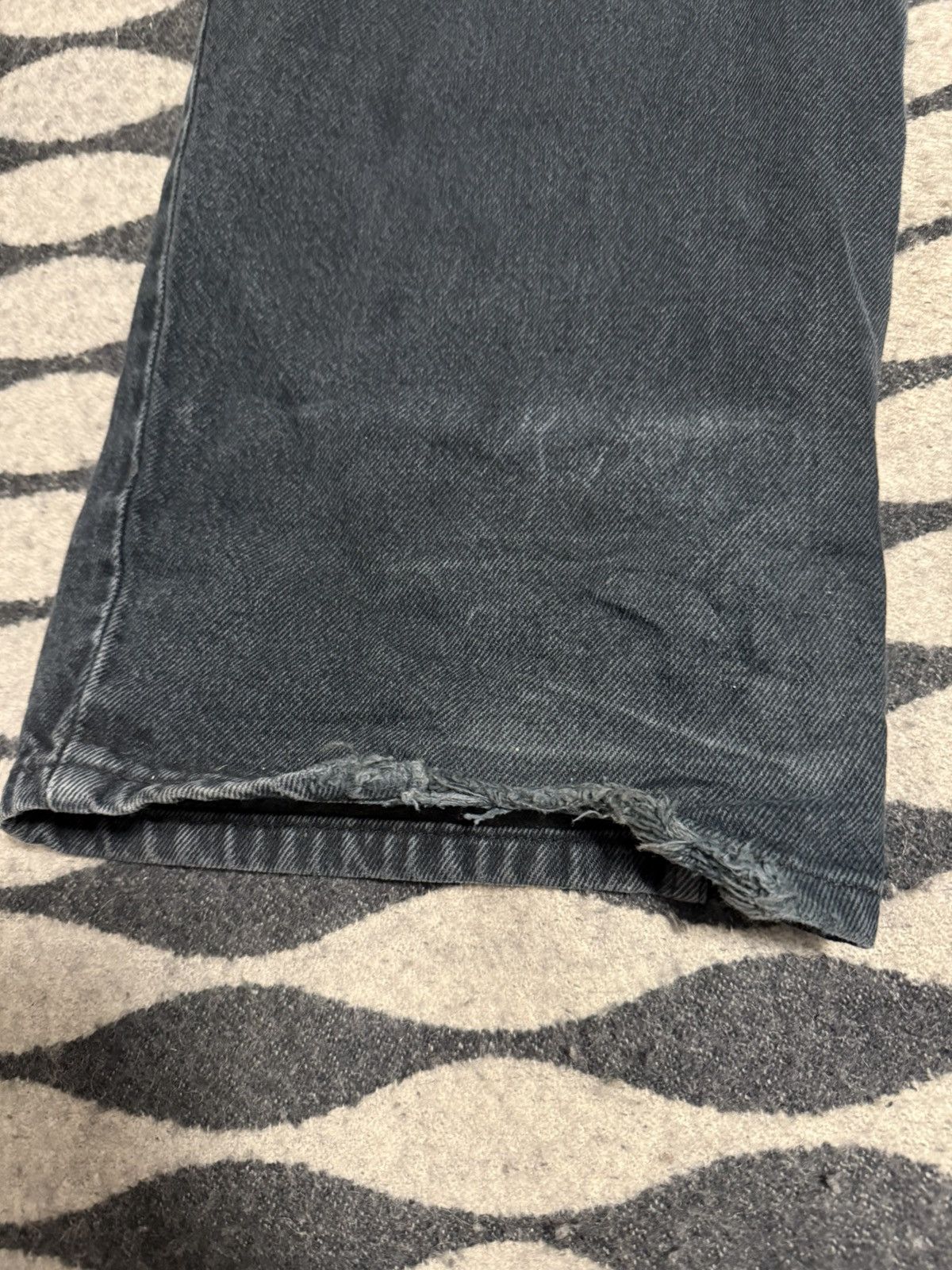 Anchor Blue × Vintage Anchor blue beyond baggy black skater denim wide leg Size US 33 - 3 Thumbnail