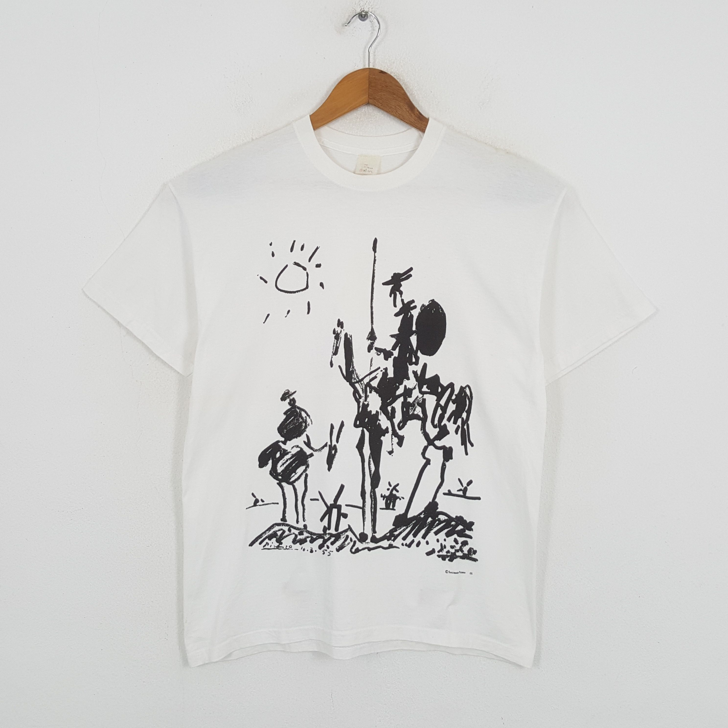 Vintage Vintage SUCCESSION PICASSO Spanish Art Artist T-Shirt Size US M / EU 48-50 / 2 - 1 Thumbnail