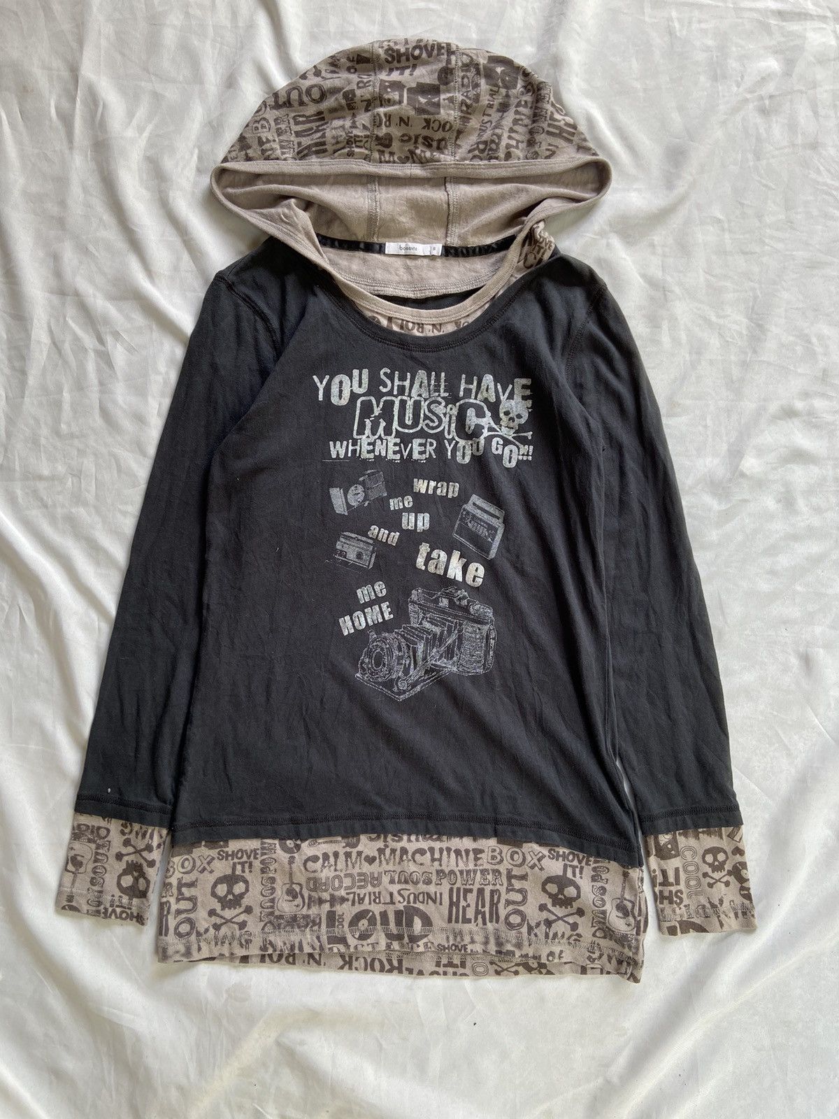 JAPANESE BOSINI DOUBLE LAYER HOODIE