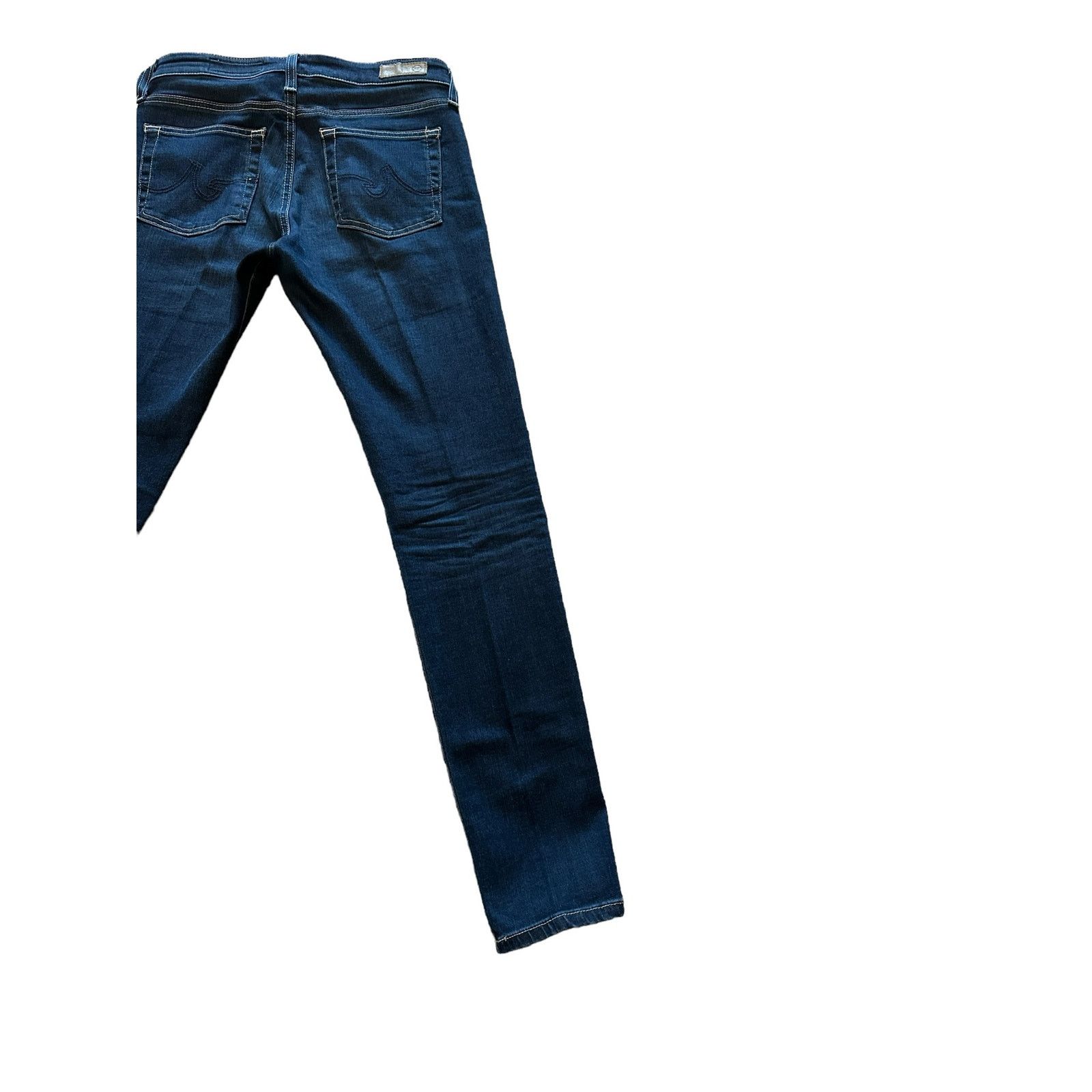 AG Adriano Goldschmied AG 27 The Farrah High Rise Skinny Ankle Dark Wash Blue Jeans Size 27" / US 4 / IT 40 - 10 Thumbnail