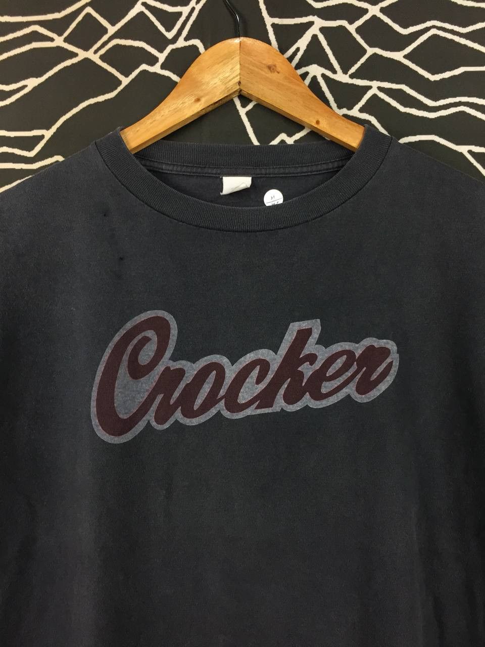 Vintage Vtg 90s Crocker Script Logo Made In Usa Tee Size US L / EU 52-54 / 3 - 3 Thumbnail