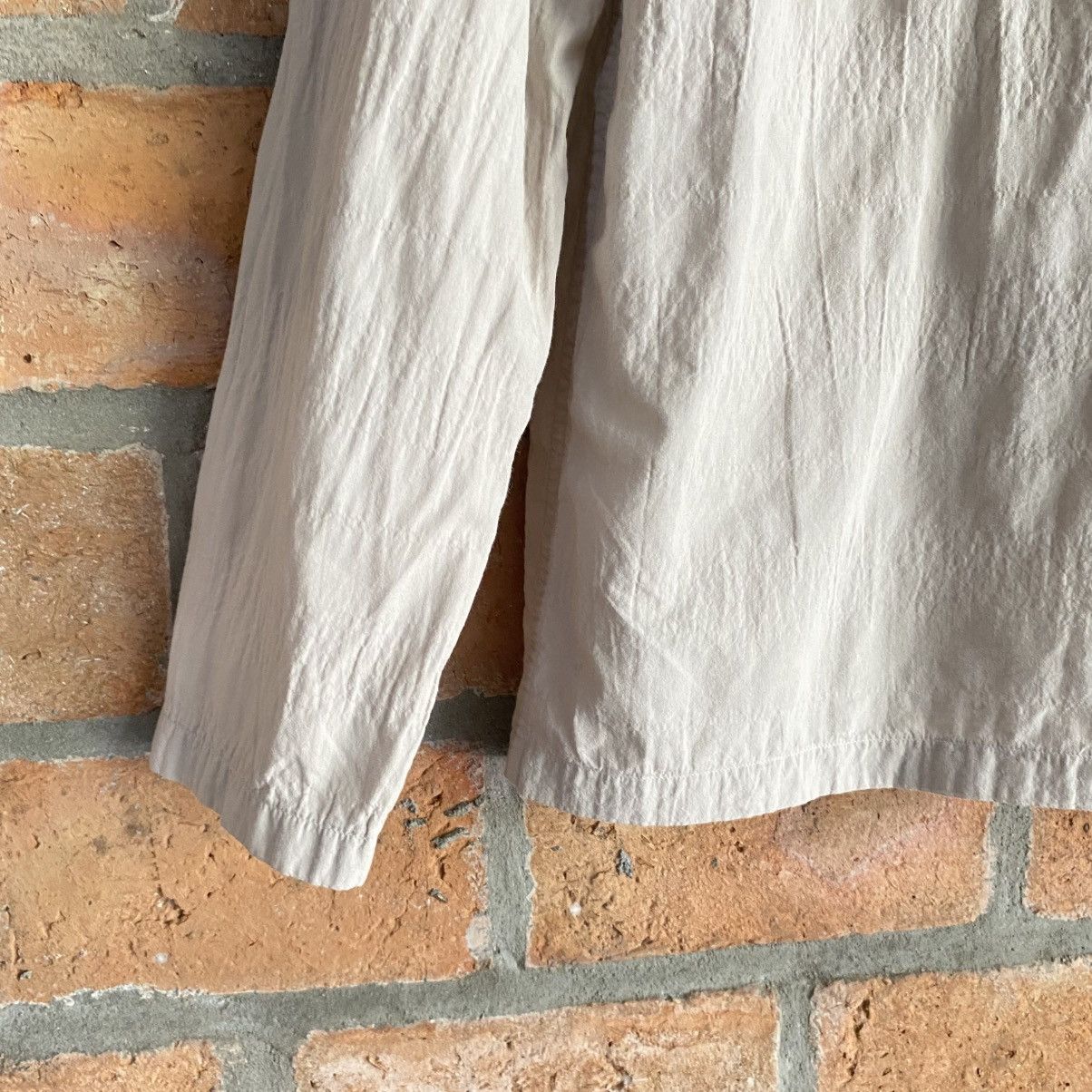 Issey Miyake Plantation Beige Button-Up Shirt with High Neck Size M / US 6-8 / IT 42-44 - 5 Thumbnail