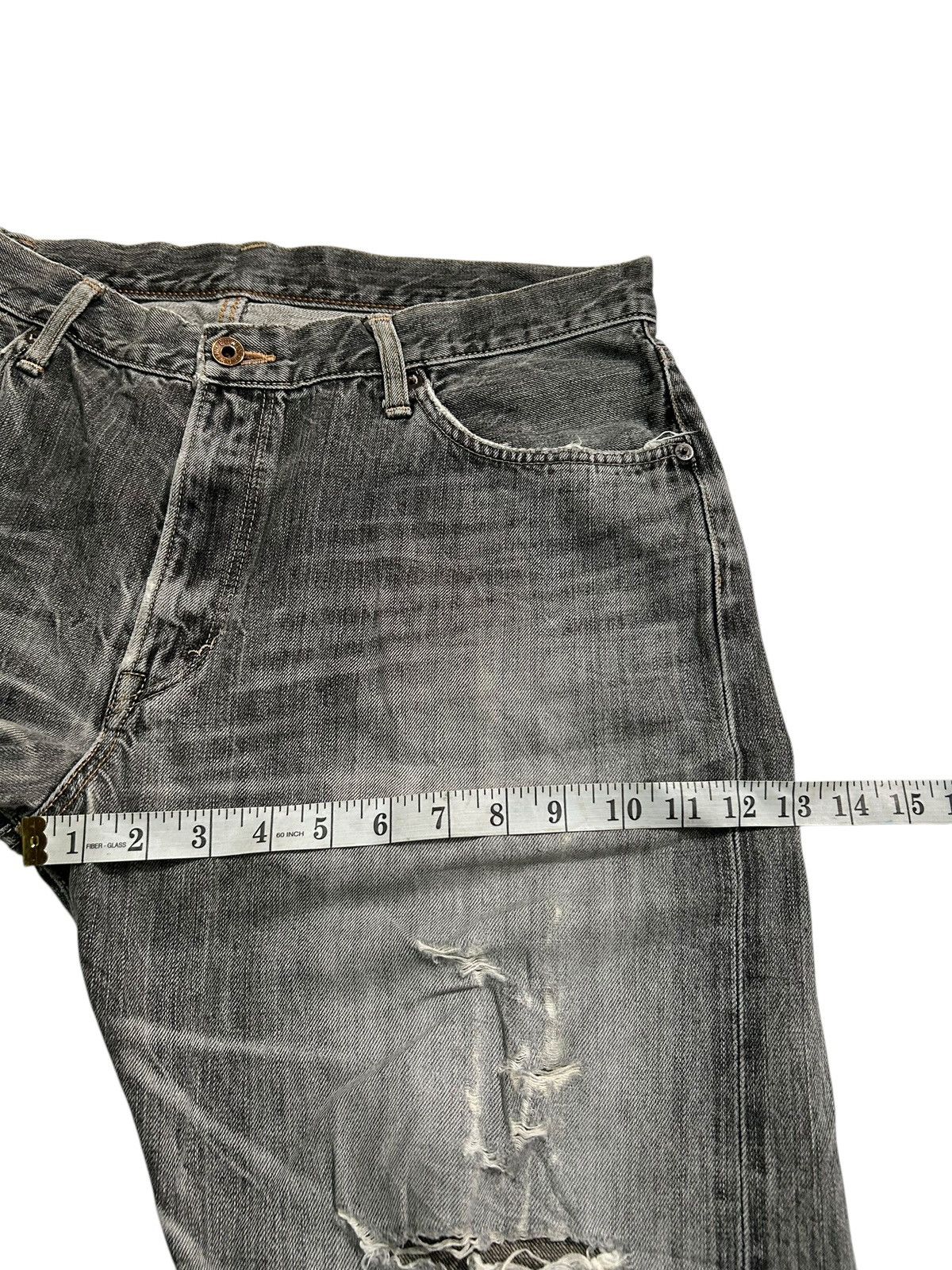 Japanese Brand × Kapital × Vintage Edwin Selvedge Vintage Distressed Denim Jeans Size US 35 - 21 Thumbnail